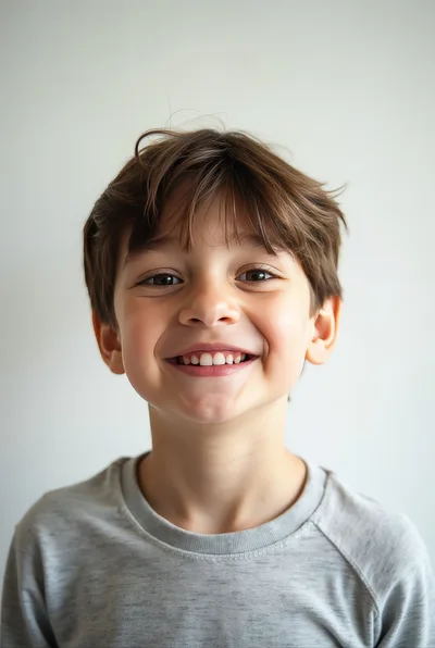 Portrait Of A Smiling Young Boy