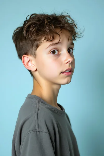 Portrait Of A Young Boy Looking At Camera