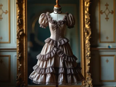 Victorian Style Dress On A Mannequin