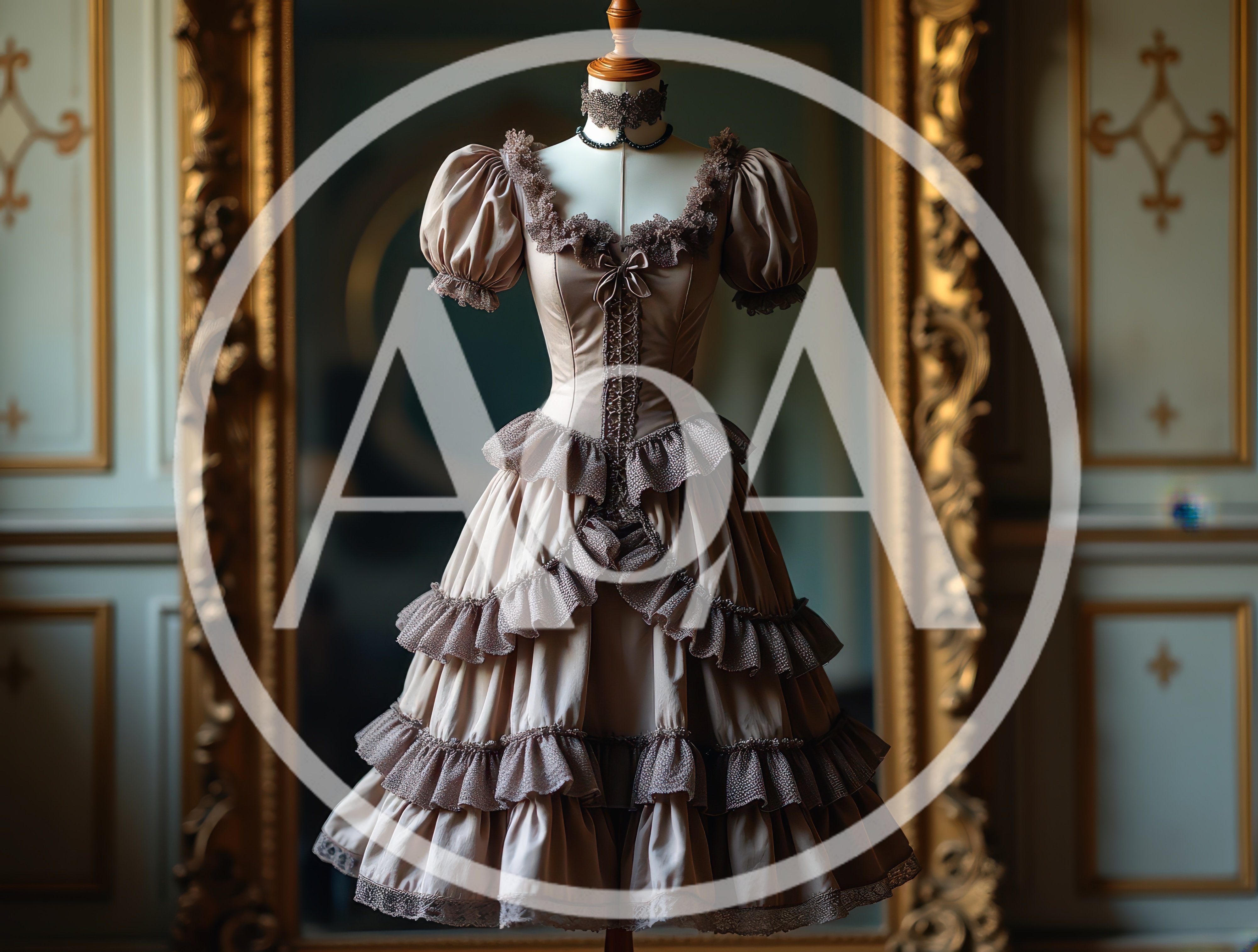 Victorian Style Dress On A Mannequin