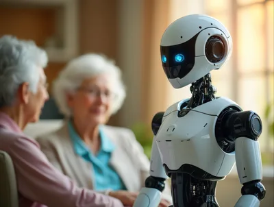 Advanced Humanoid Robot Interacting With Elderly People