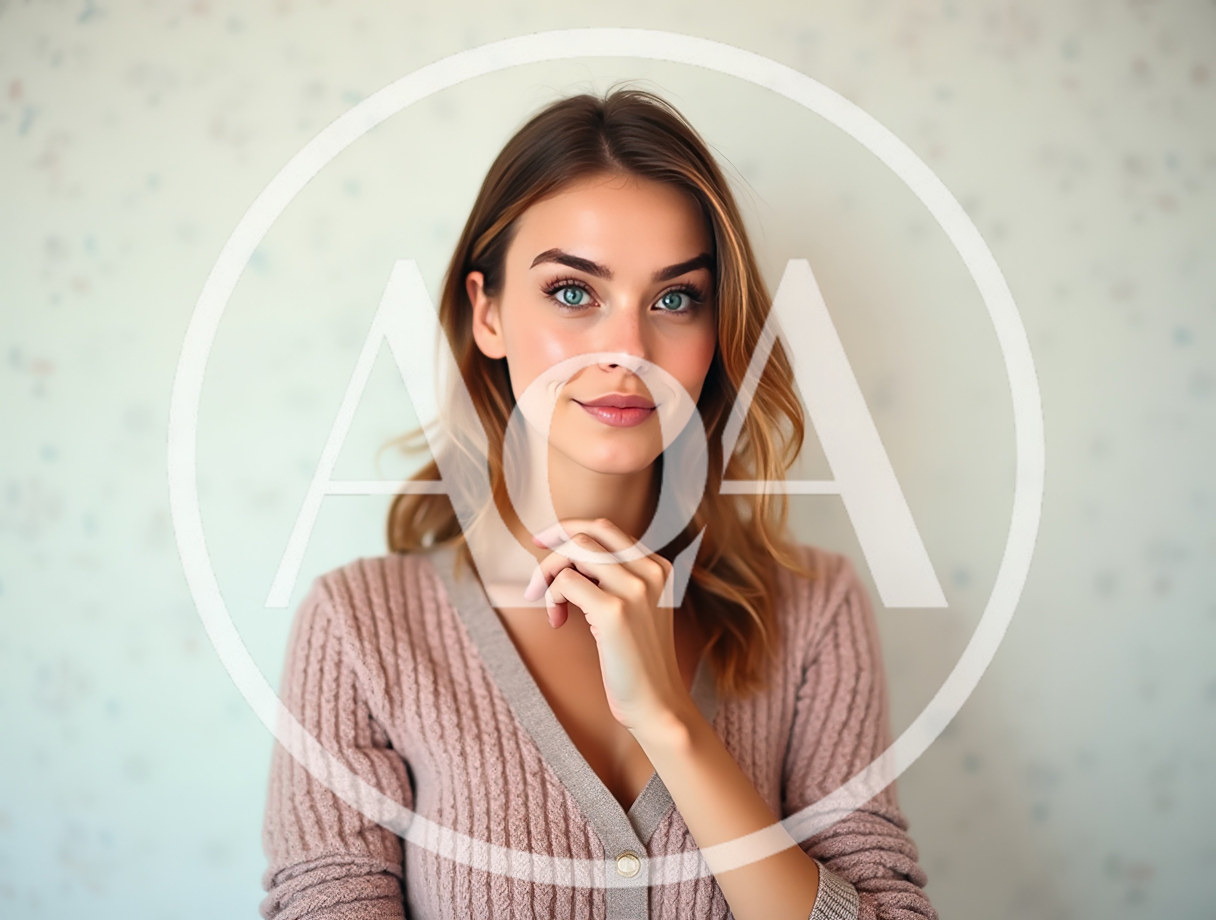 Portrait Of A Young Woman With Natural Makeup