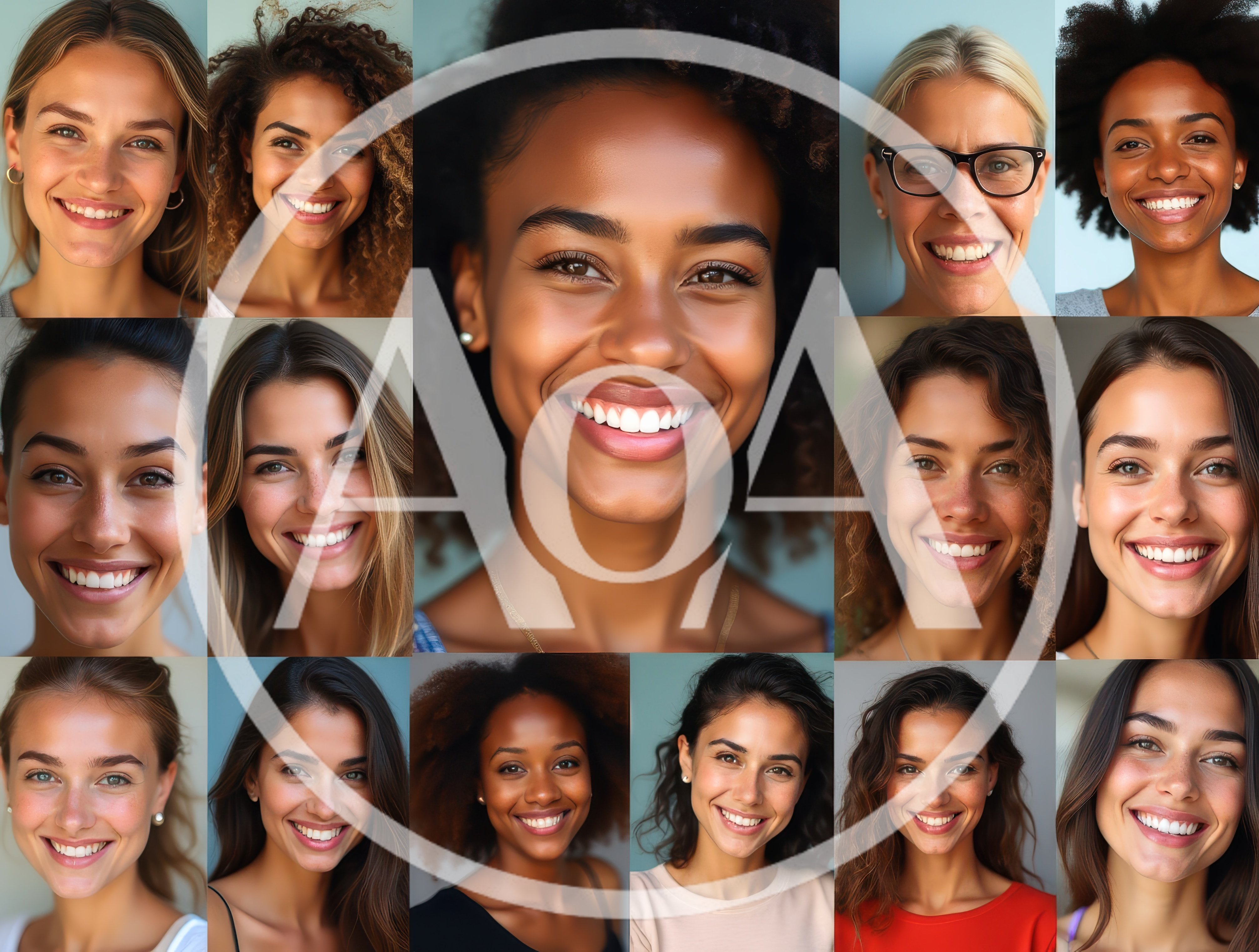 Collage Of Diverse Women Smiling At The Camera