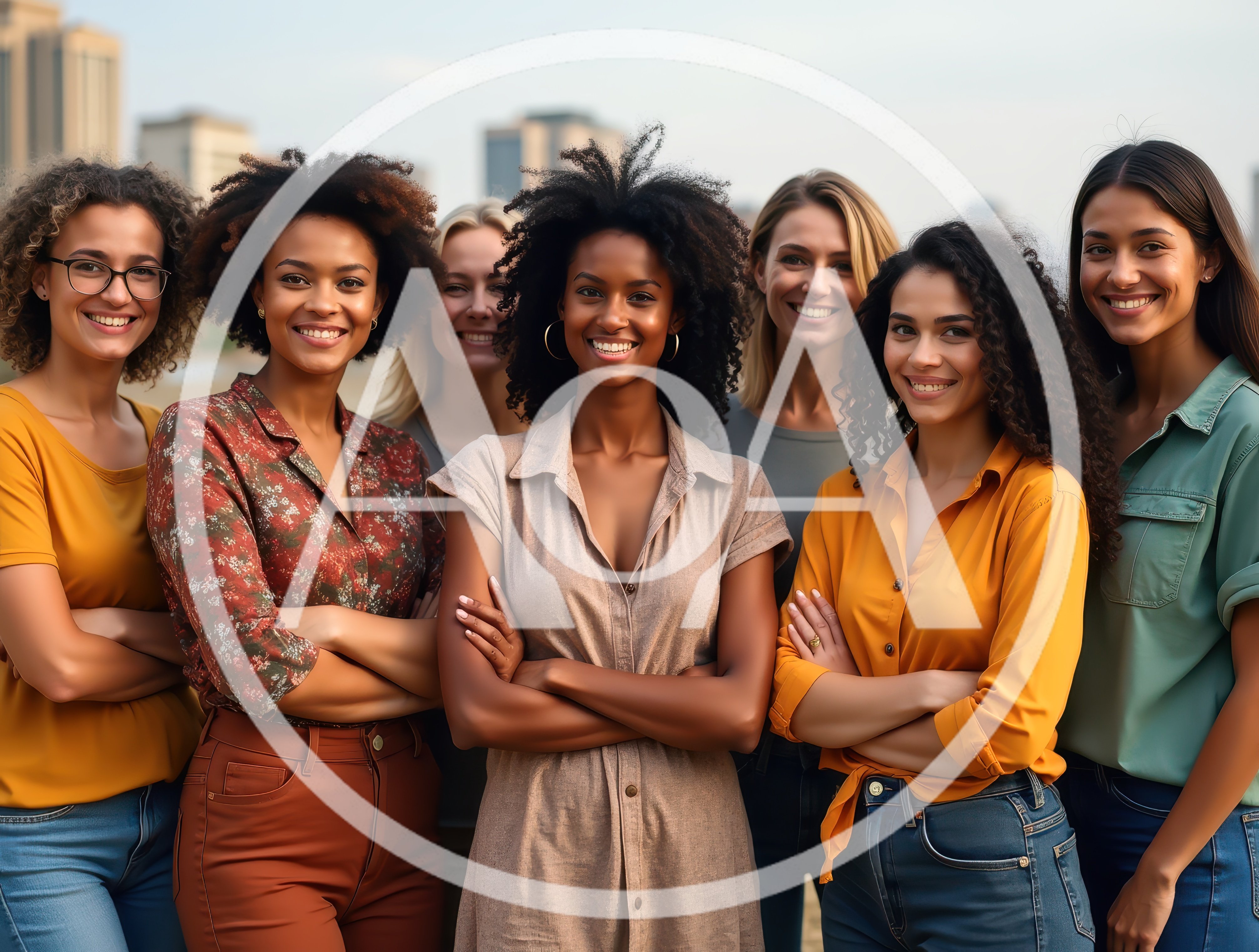 Diverse Group Of Confident Women Standing Together