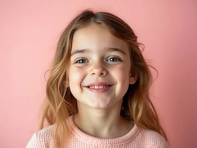 Portrait Of A Smiling Young Girl