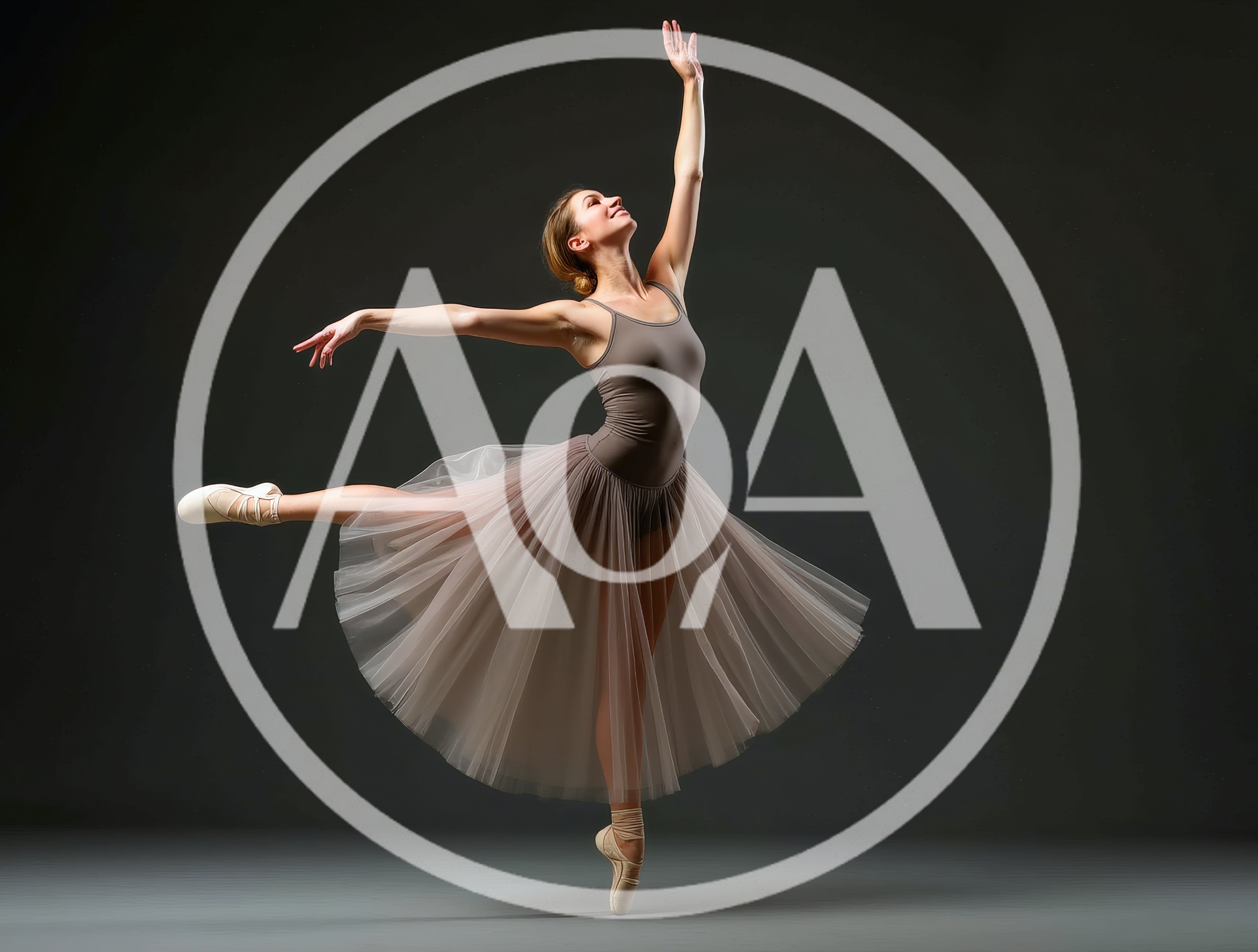 Ballerina Performing An Elegant Ballet Pose