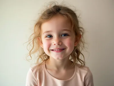 Portrait Of A Smiling Young Girl