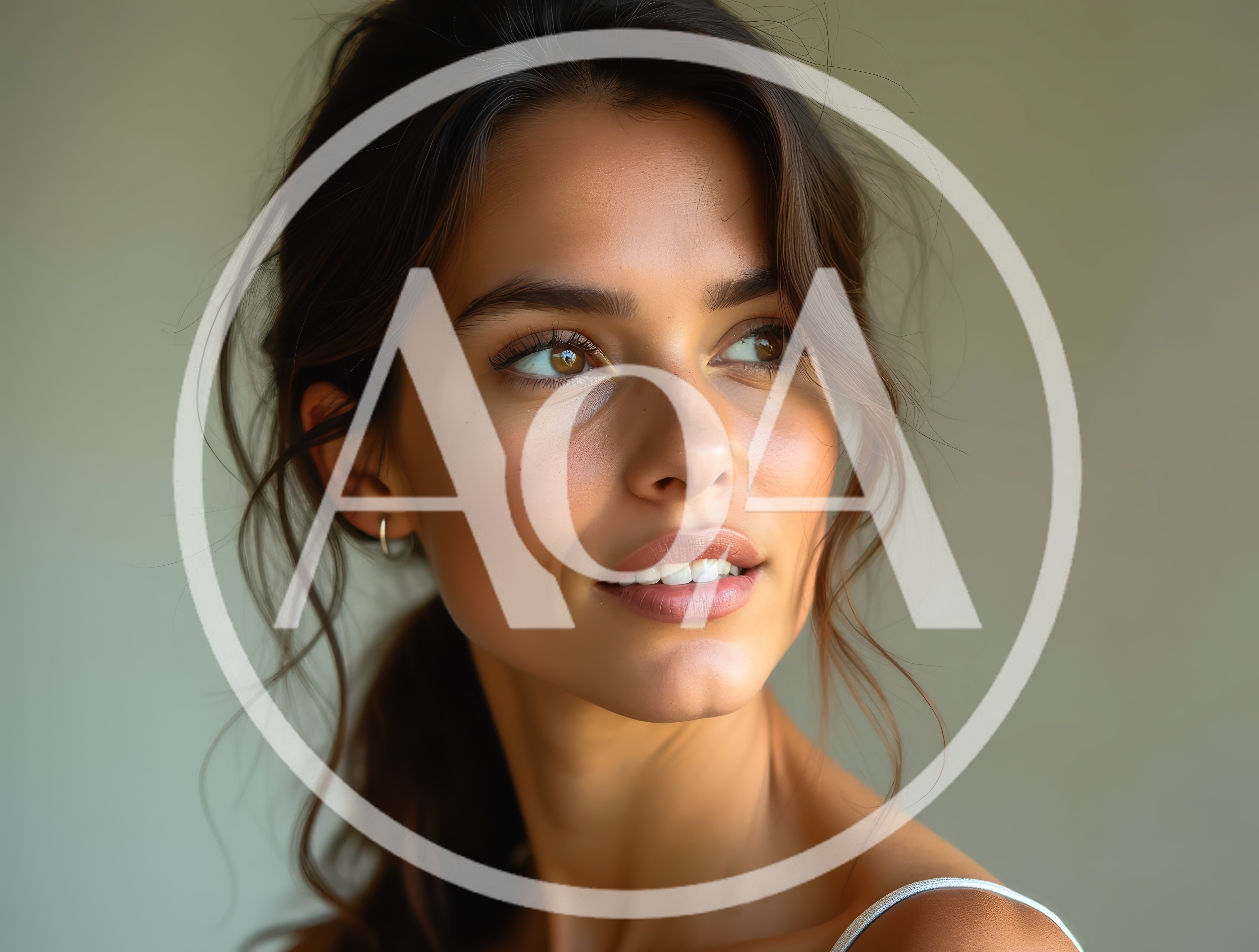 Portrait Of A Beautiful Young Woman Looking Away