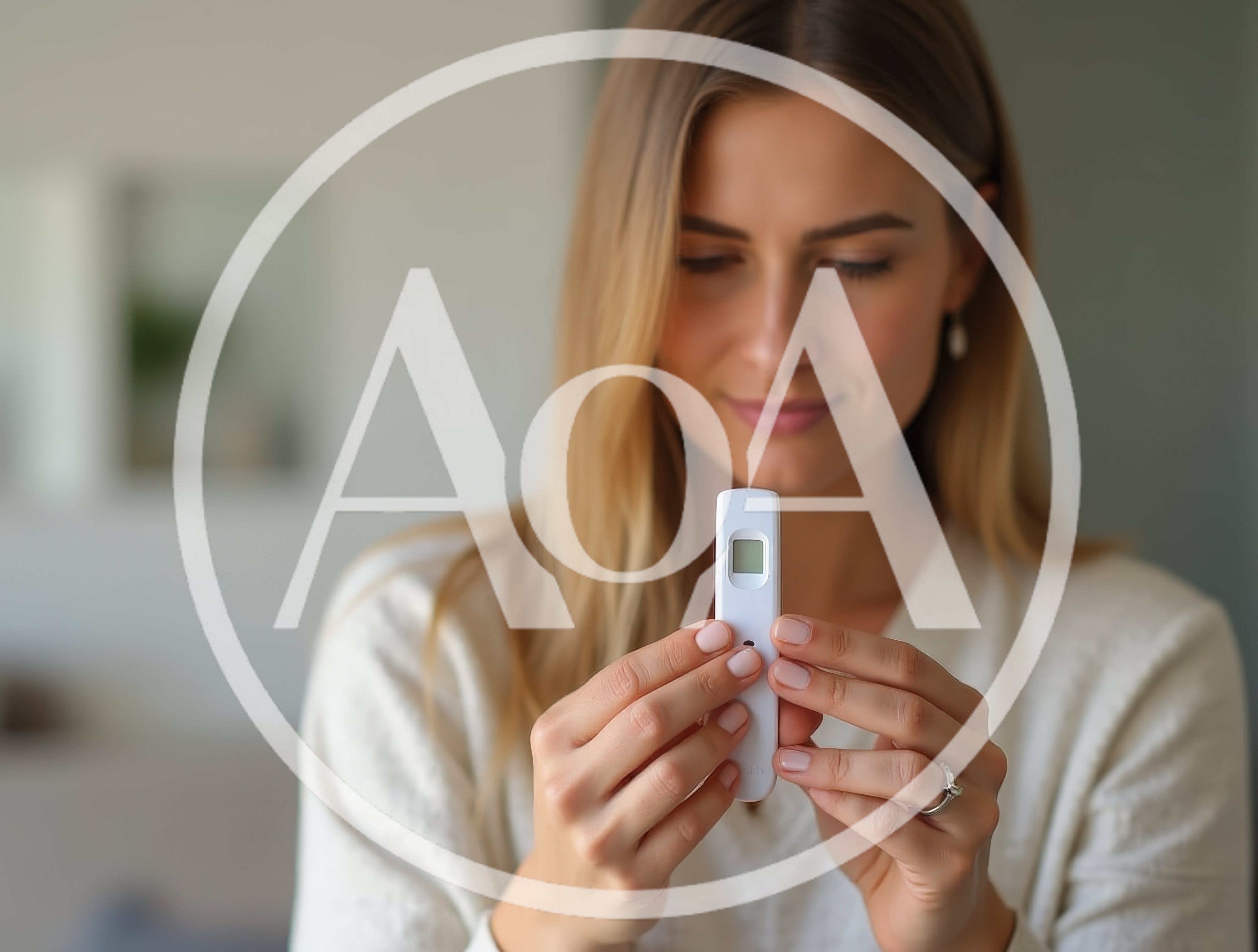 Woman Holding A Digital Pregnancy Test