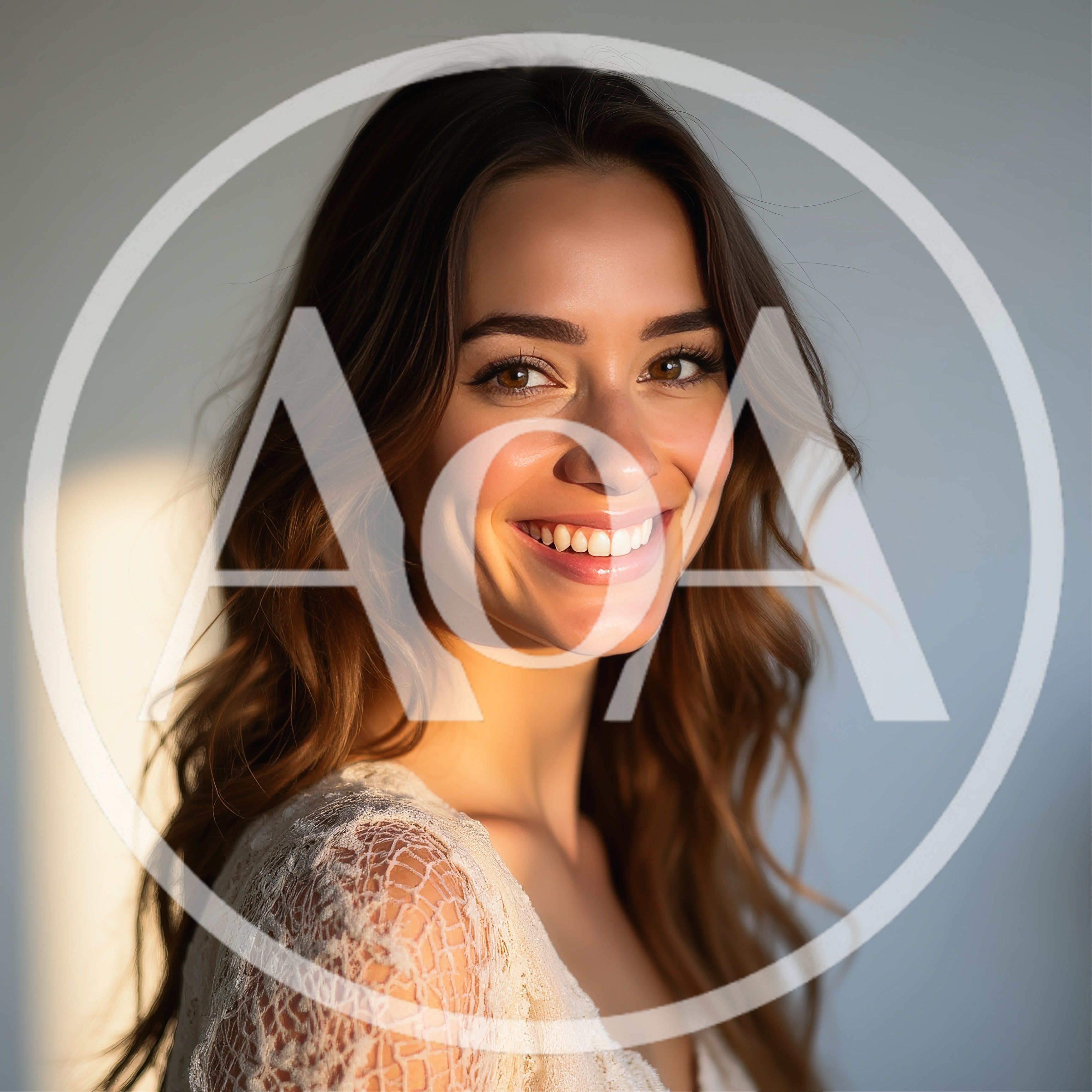 Portrait Of A Smiling Woman In Sunlight