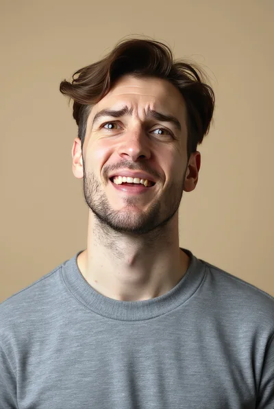 Portrait Of A Man With A Skeptical Expression