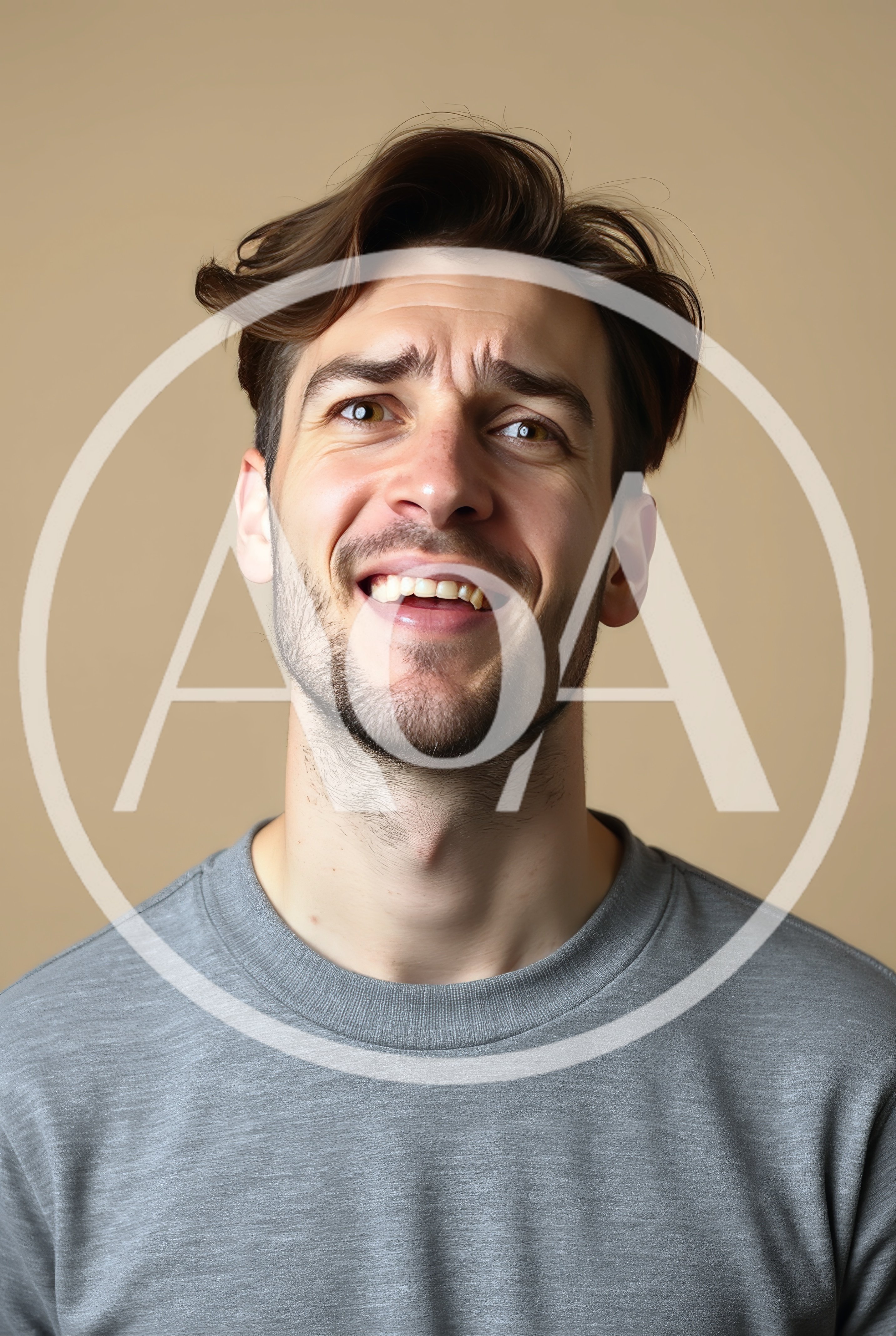 Portrait Of A Man With A Skeptical Expression