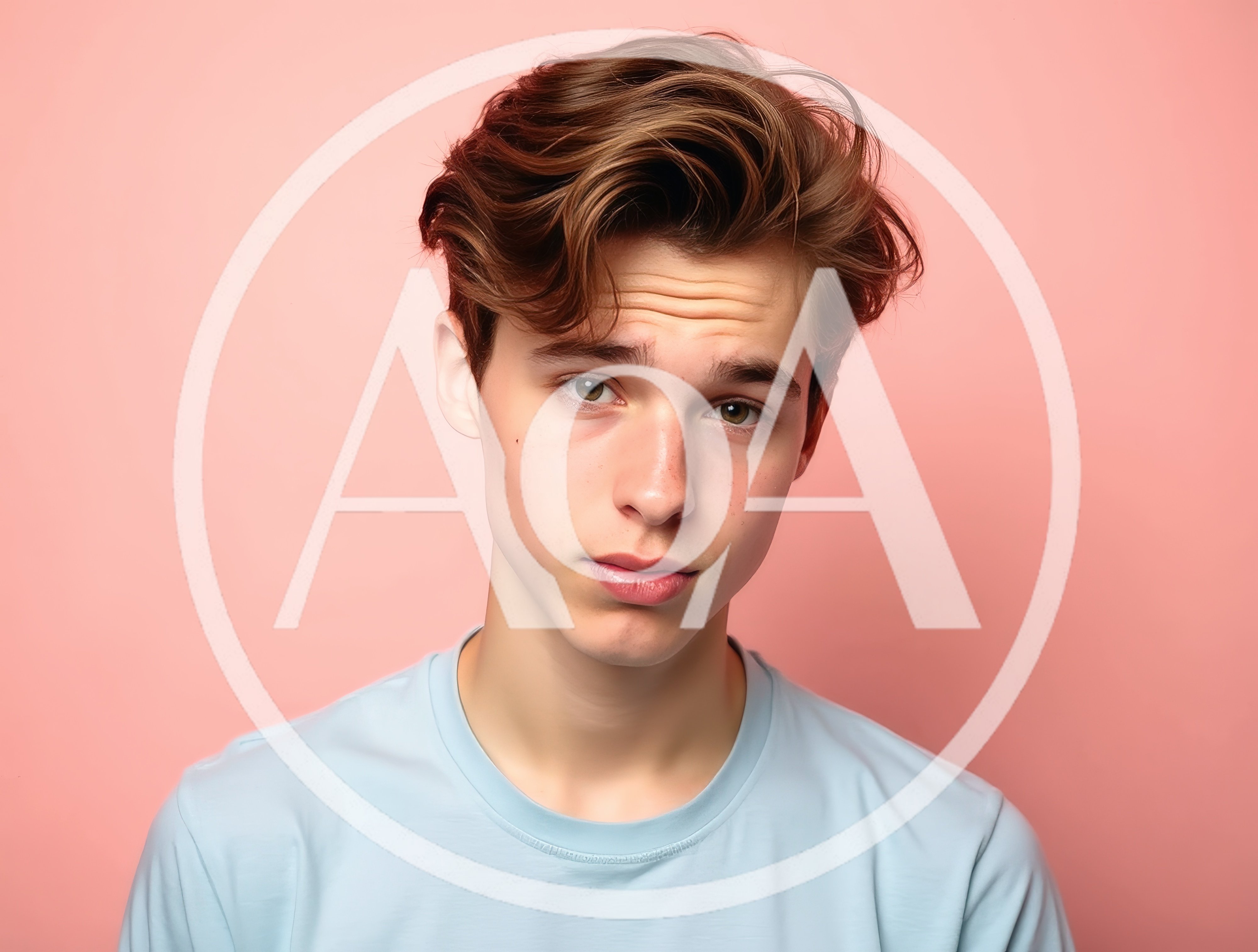 Portrait Of A Young Man With Brown Hair
