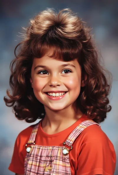 Portrait Of A Smiling Young Girl In School Attire