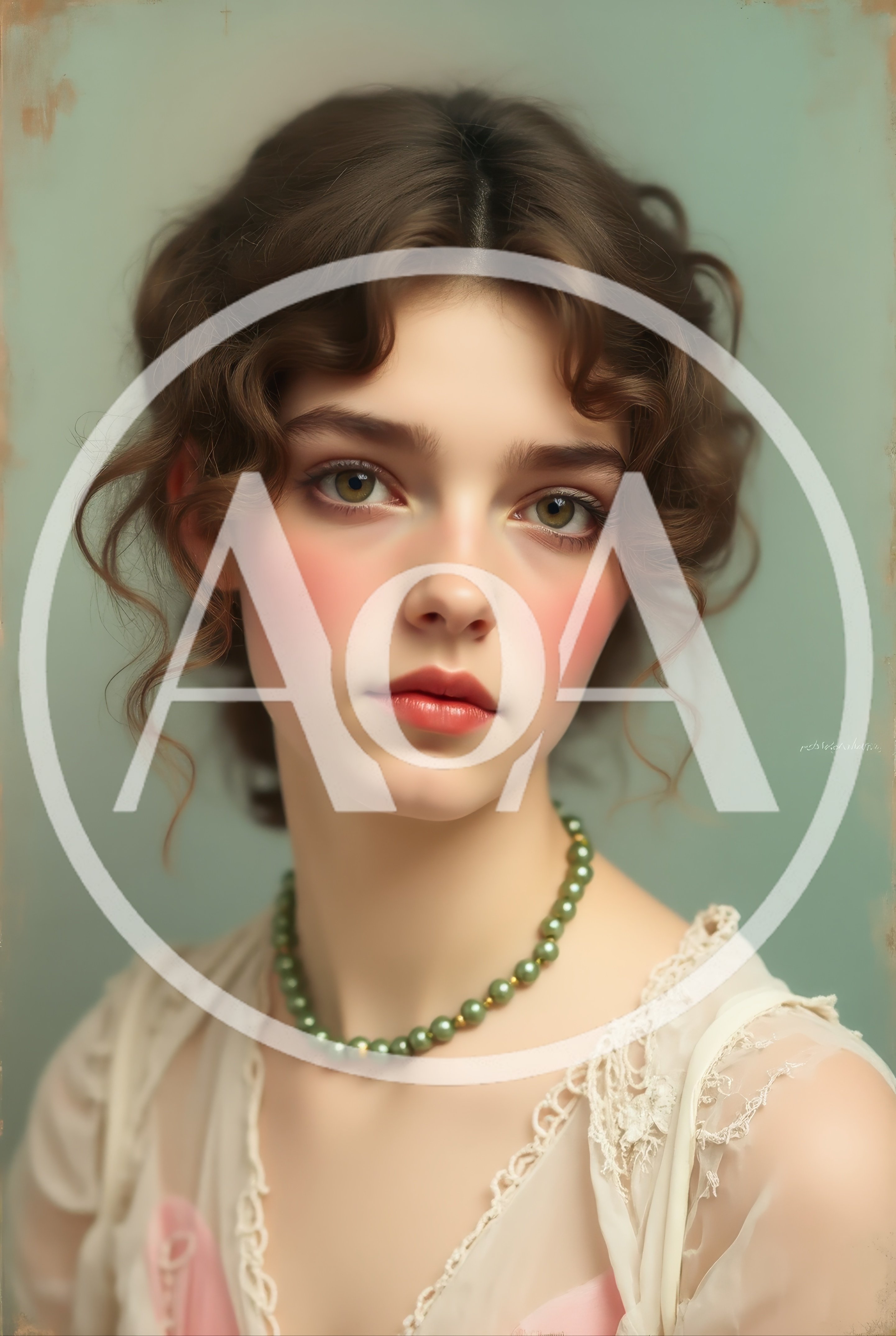 Portrait Of A Young Woman In Vintage Style