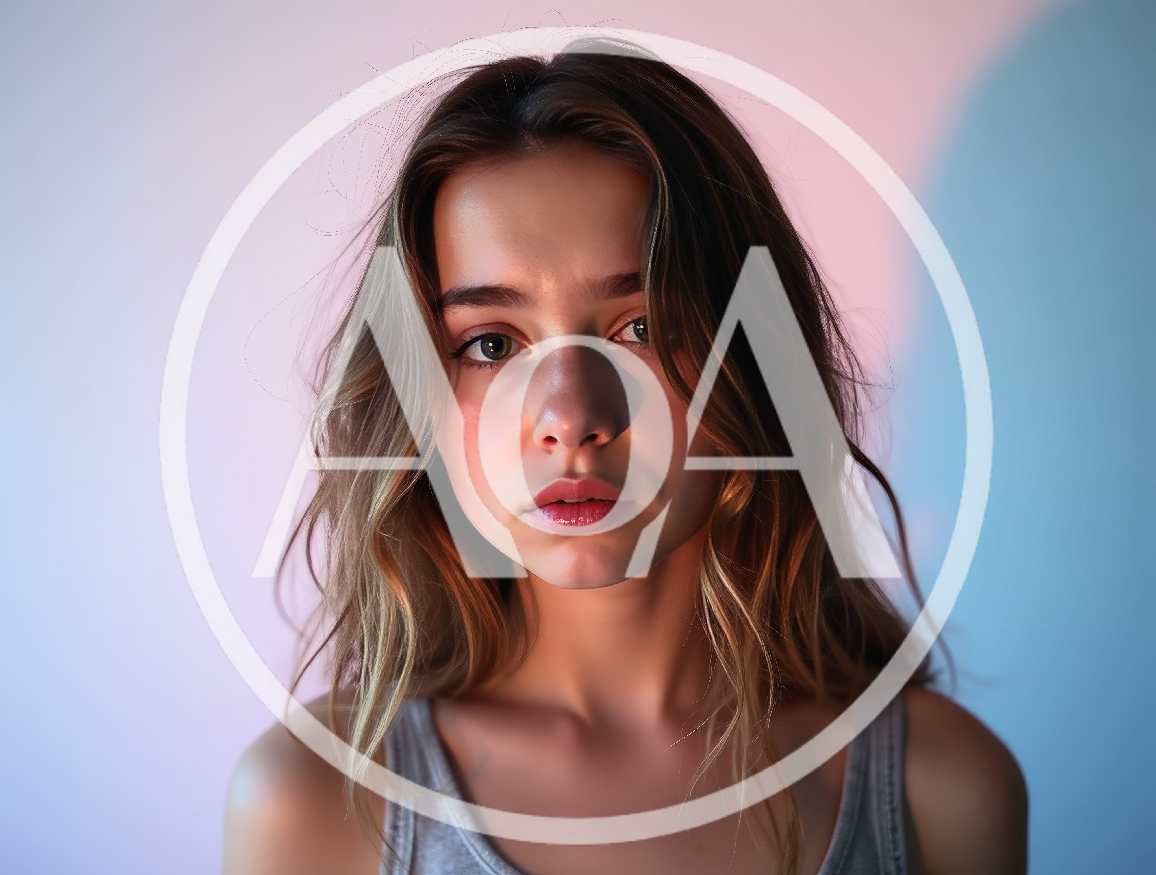 Portrait Of A Young Woman With Dual Lighting