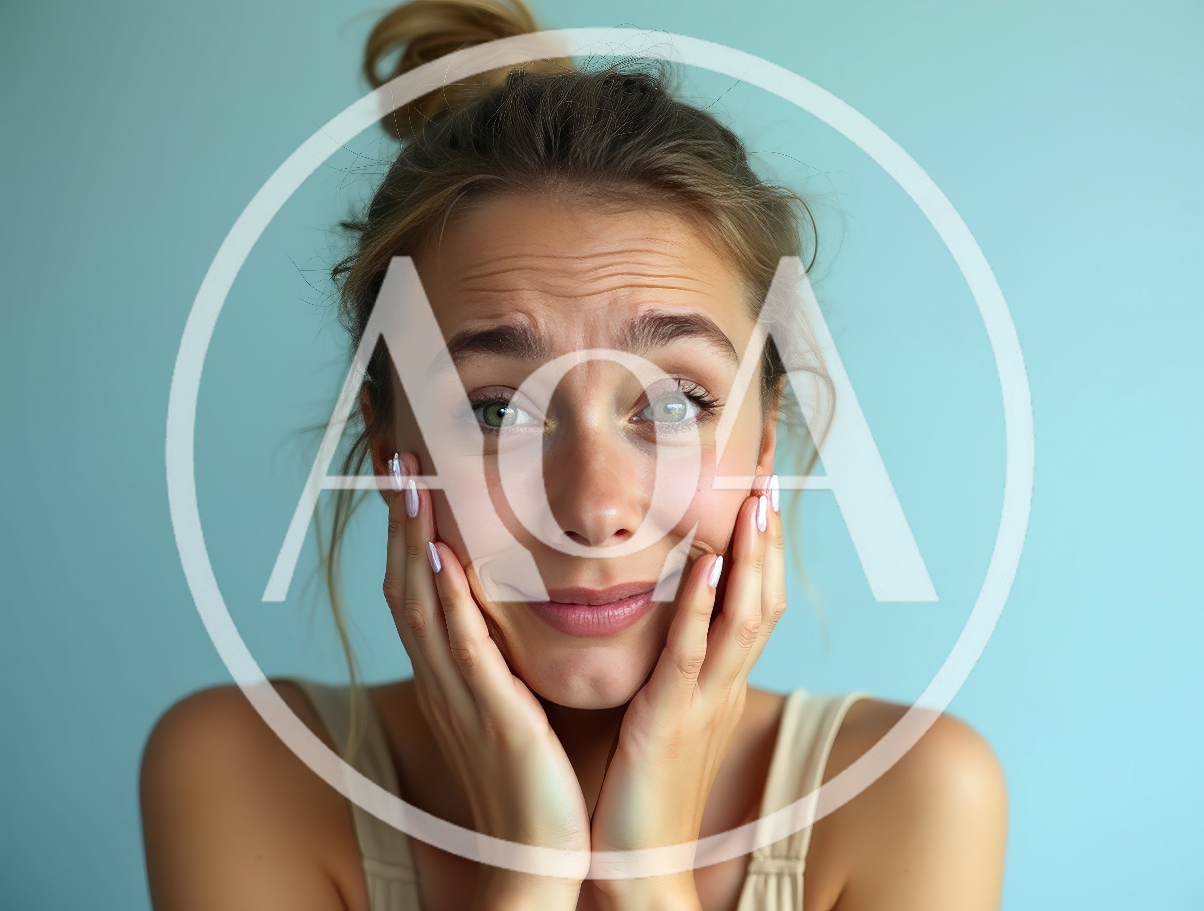 Young Woman With A Playful And Awkward Expression