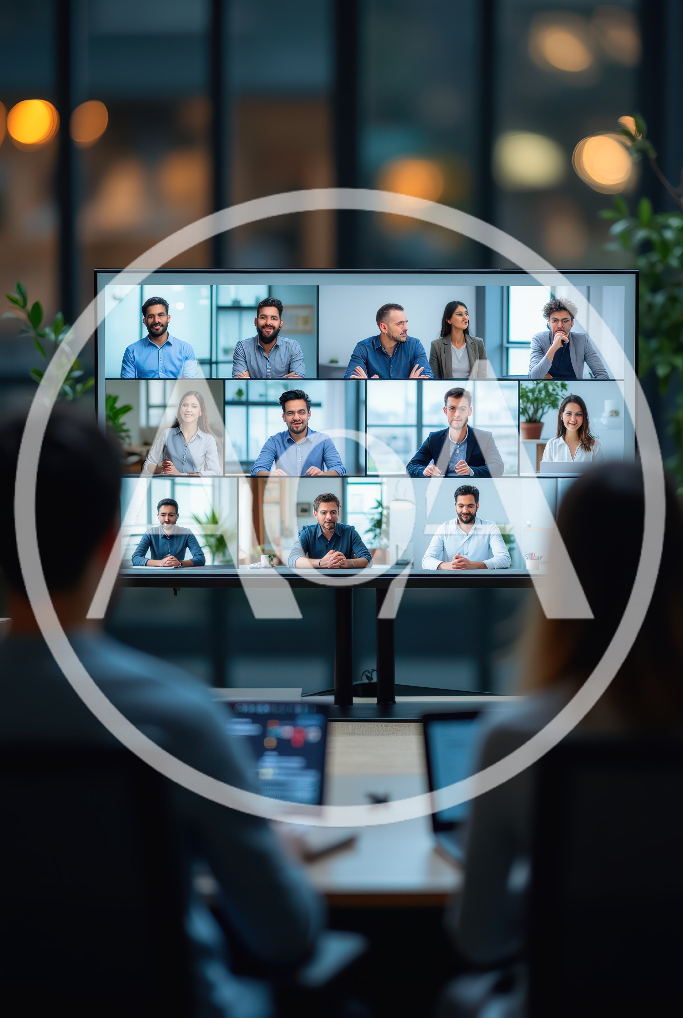 Business Team Participating In A Virtual Video Conference