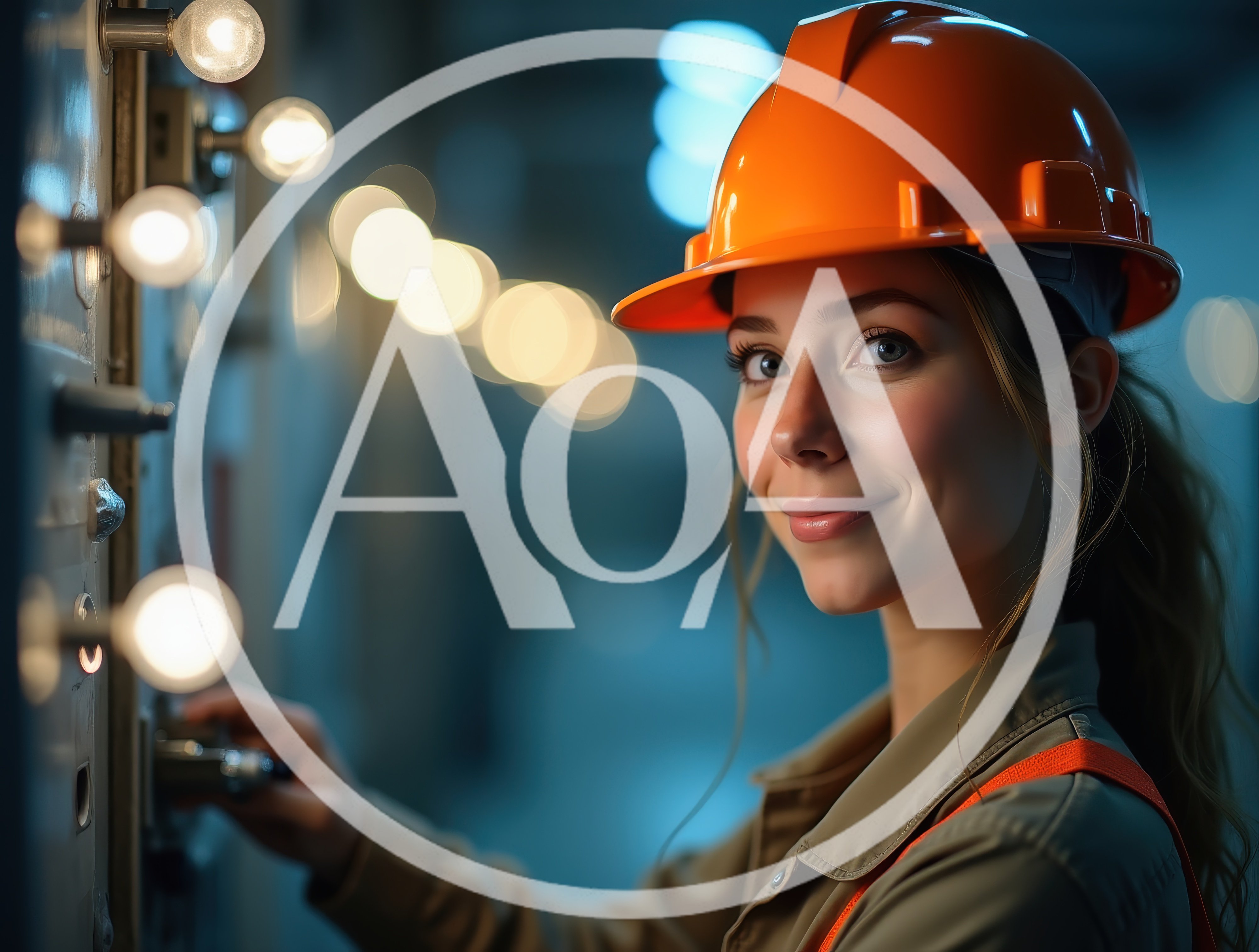 Female Electrical Engineer Operating Industrial Control Panel