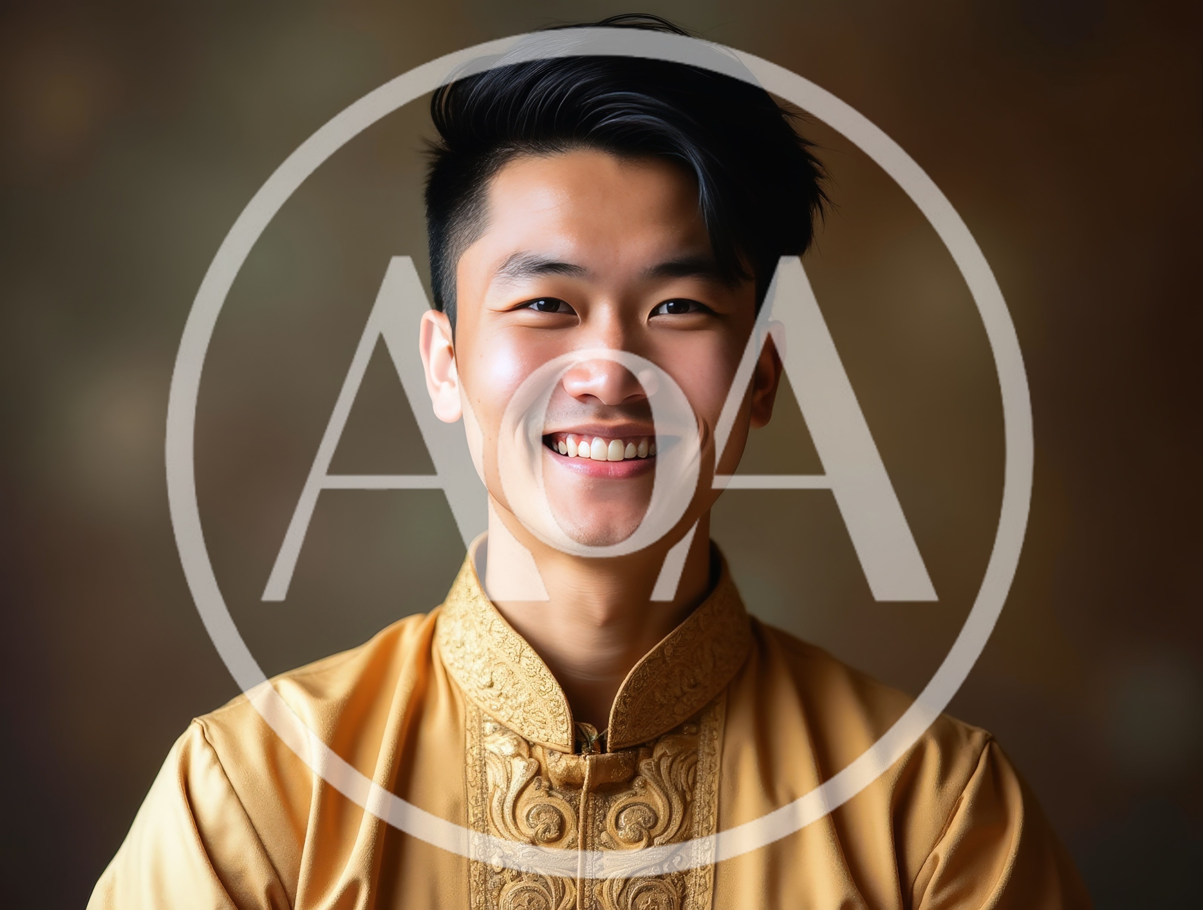 Portrait Of A Smiling Young Asian Man