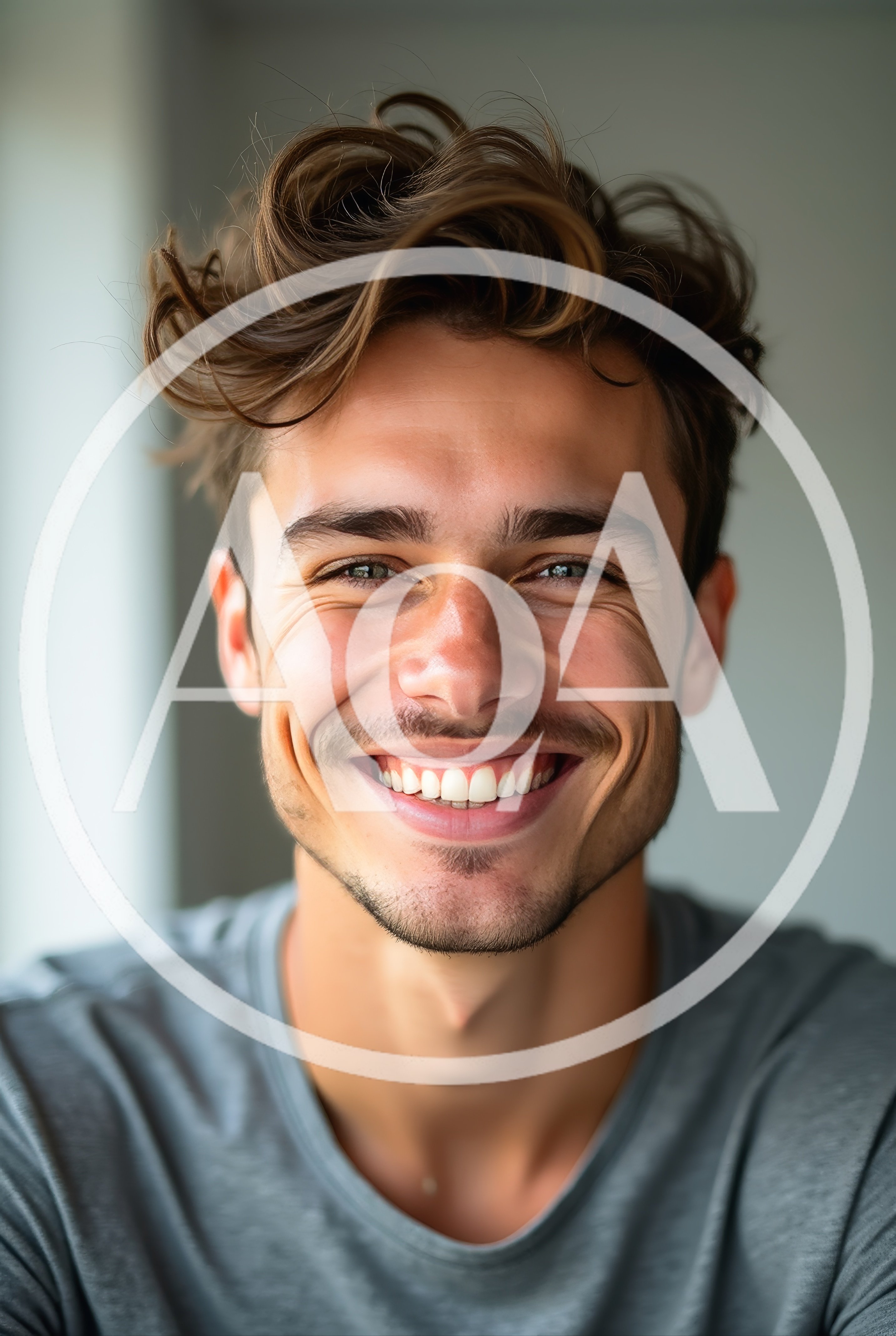Portrait Of A Smiling Young Man
