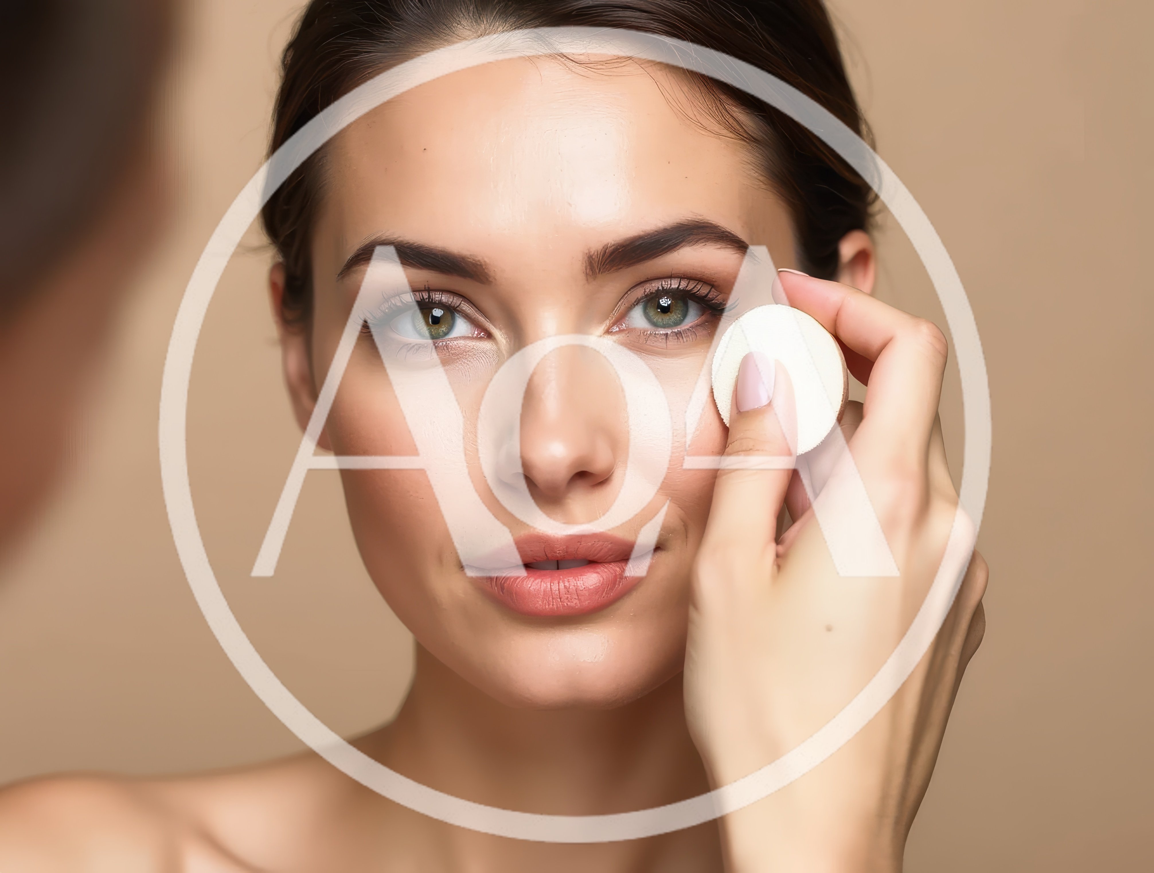Professional Makeup Artist Applying Foundation To Model Face