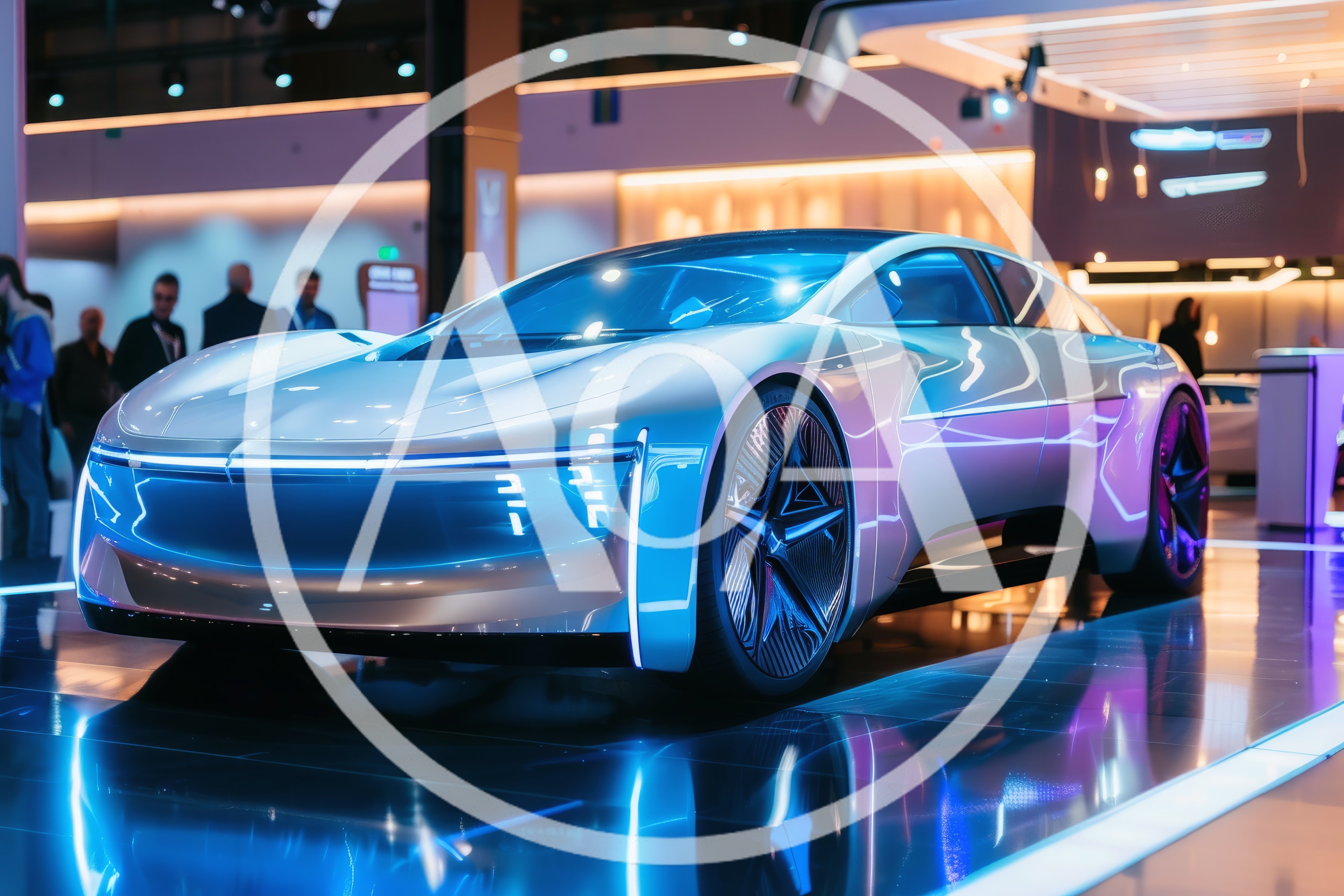 Futuristic Concept Car Displayed At Automotive Trade Show