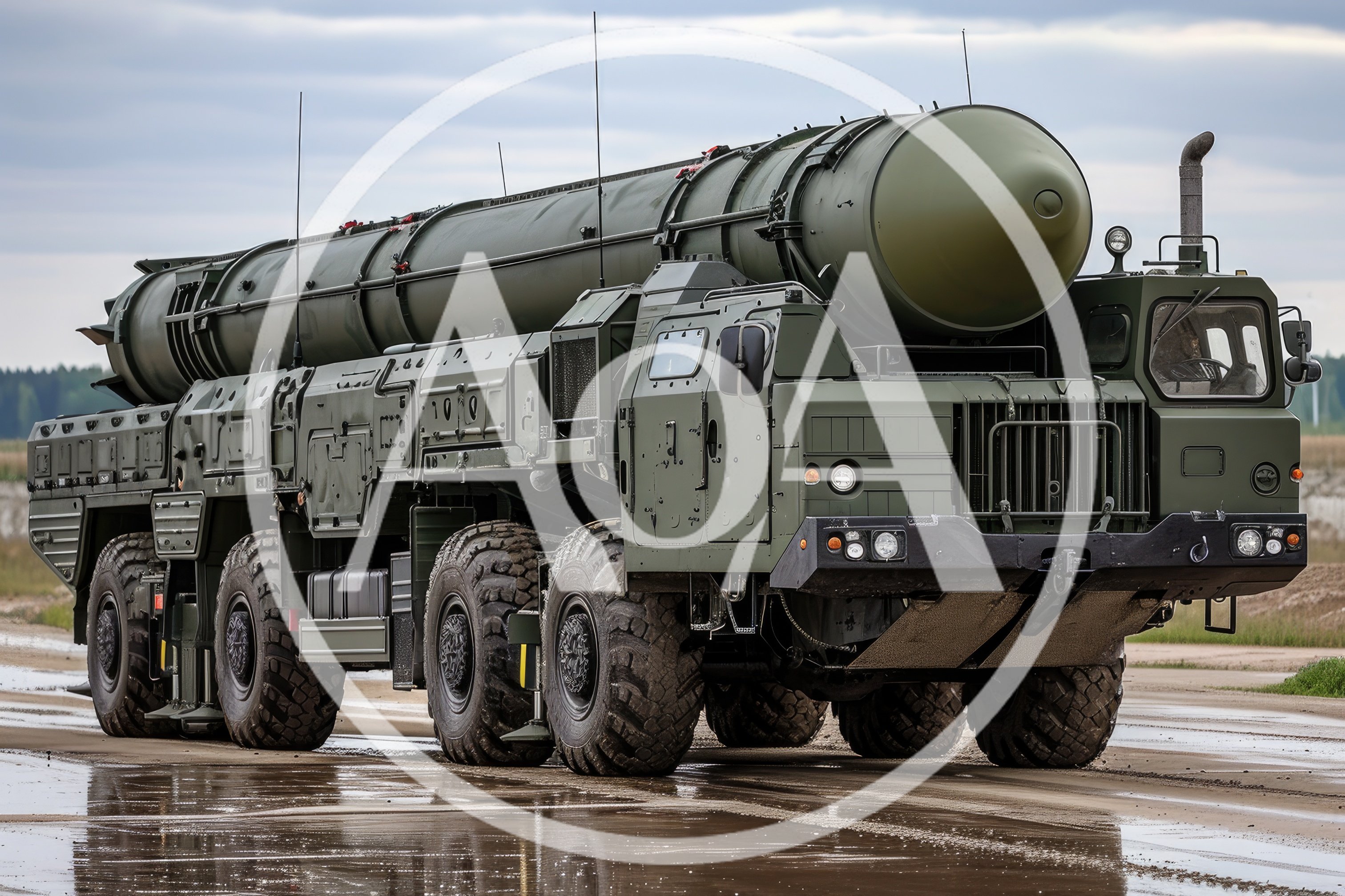 Russian Topol M Intercontinental Ballistic Missile Launcher