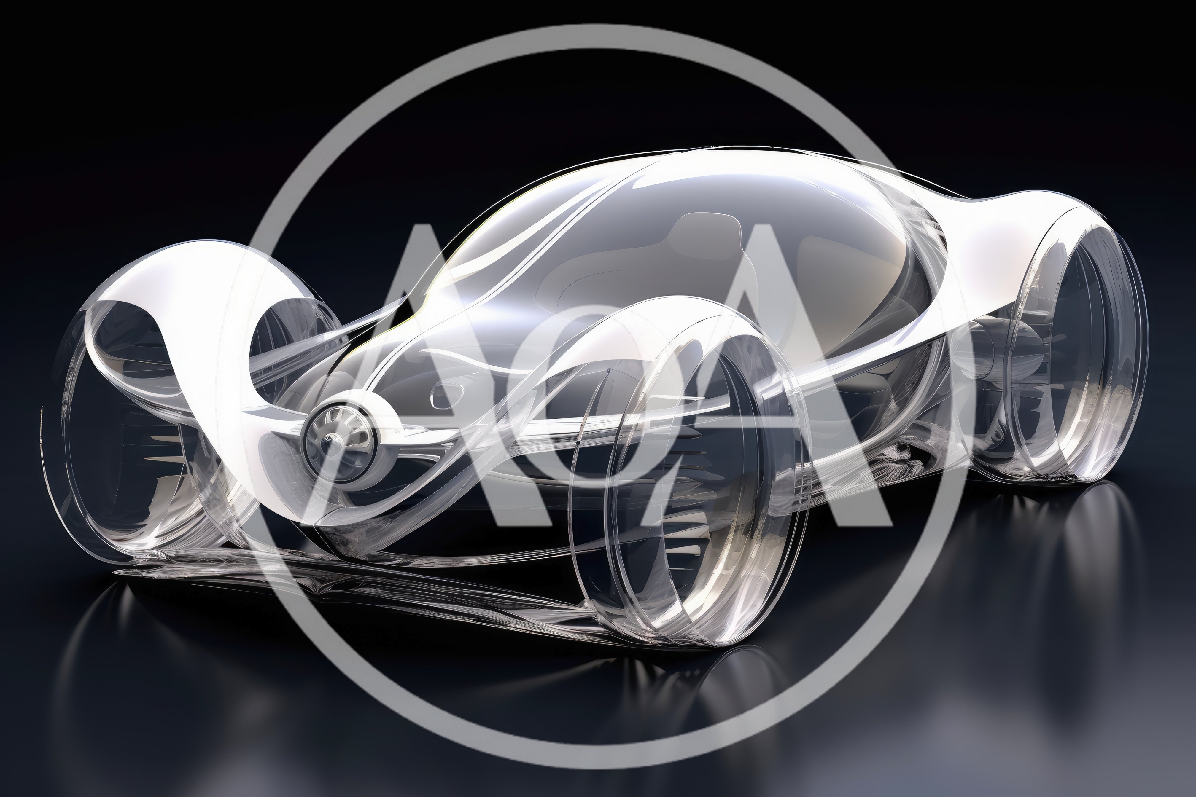 Futuristic Transparent Concept Car Design