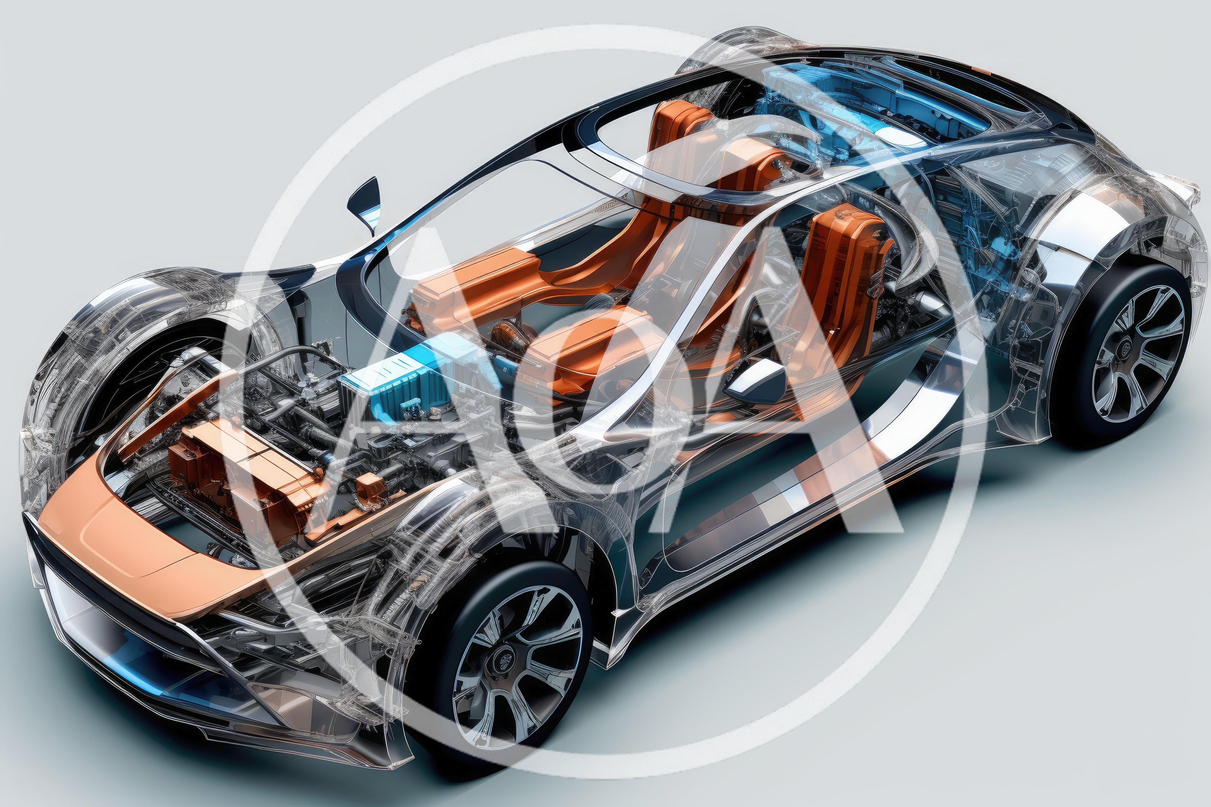 Transparent Concept Car With Visible Internal Components
