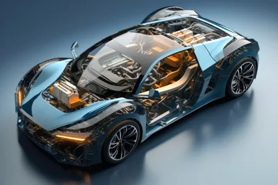 Transparent Concept Supercar With Visible Internal Engineering