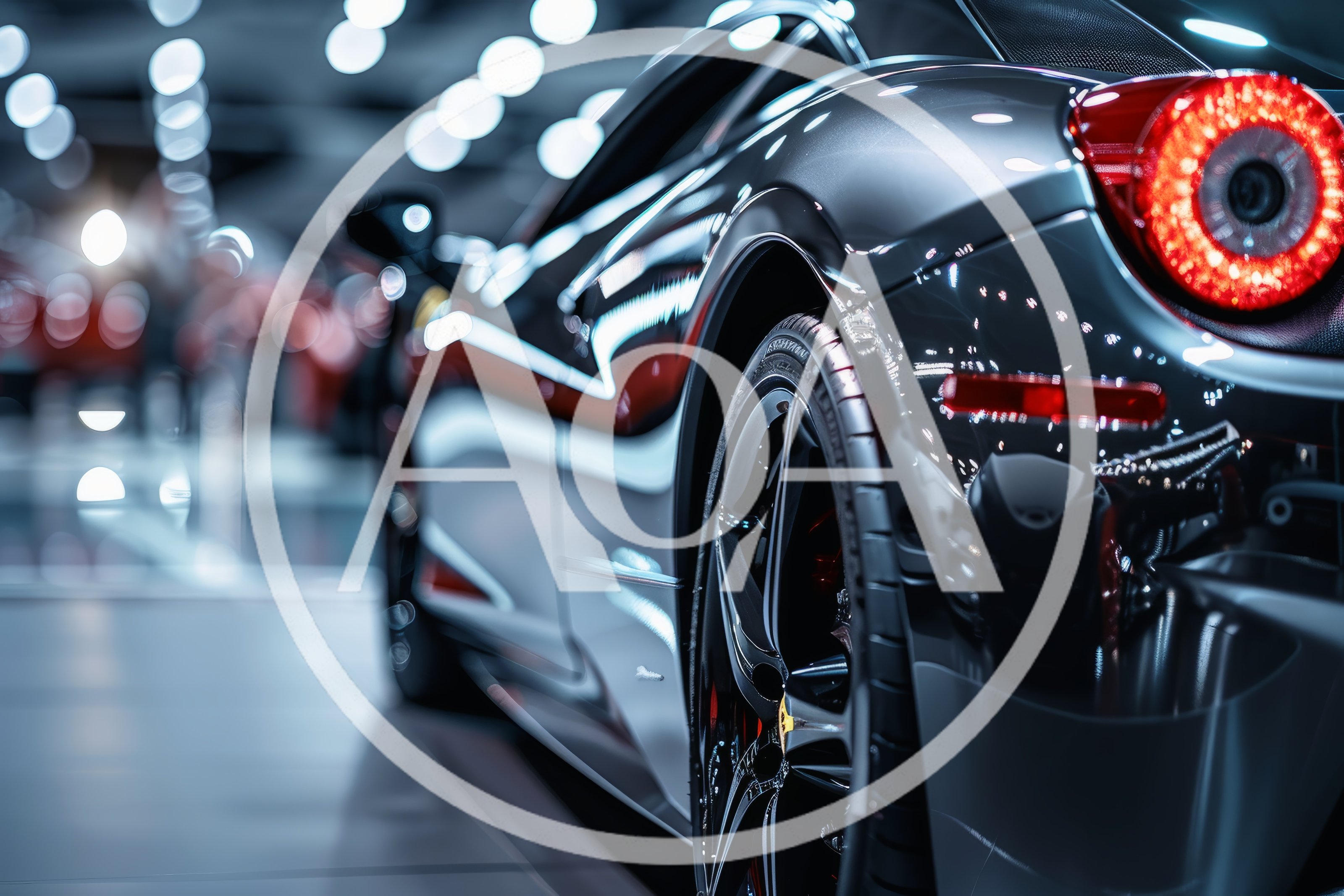 Close Up Of A Luxury Sports Car Rear