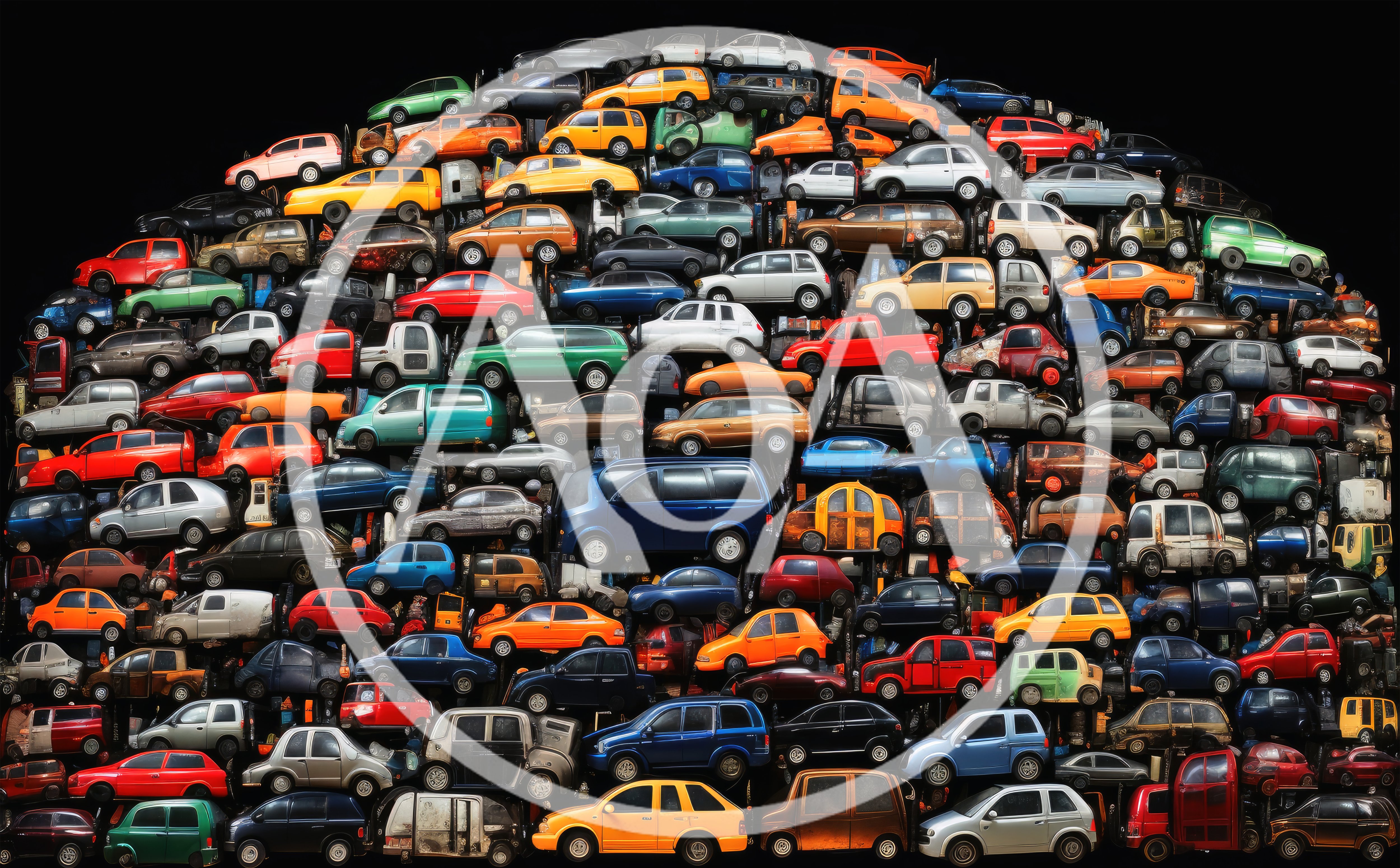 Large Pile Of Miniature Toy Cars