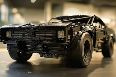 Black Lego Technic Muscle Car Model