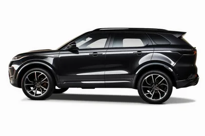 Black Luxury SUV Side Profile Studio Shot