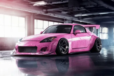 Custom Pink Nissan 350Z Sports Car