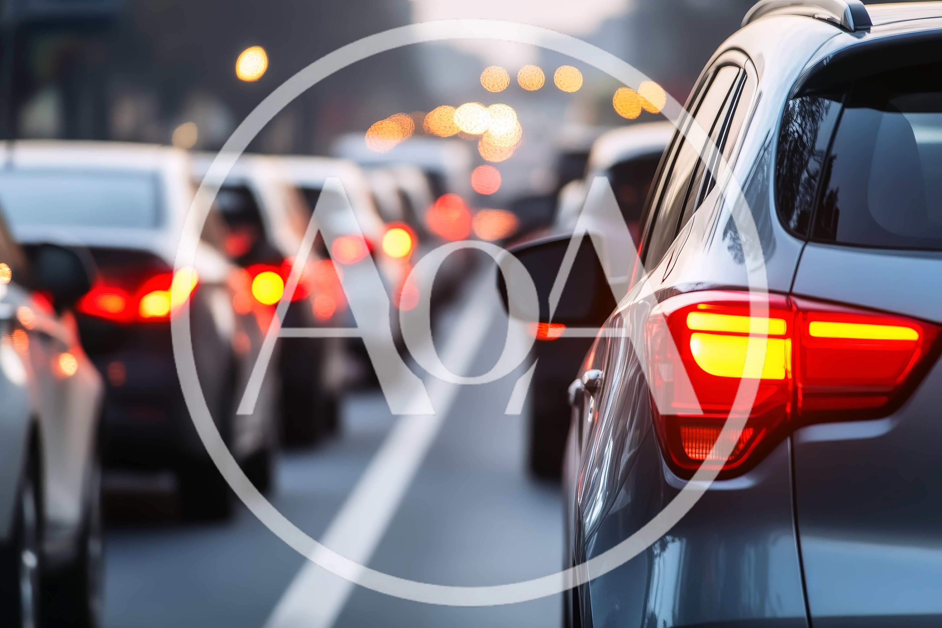 Heavy Traffic Congestion During Evening Rush Hour