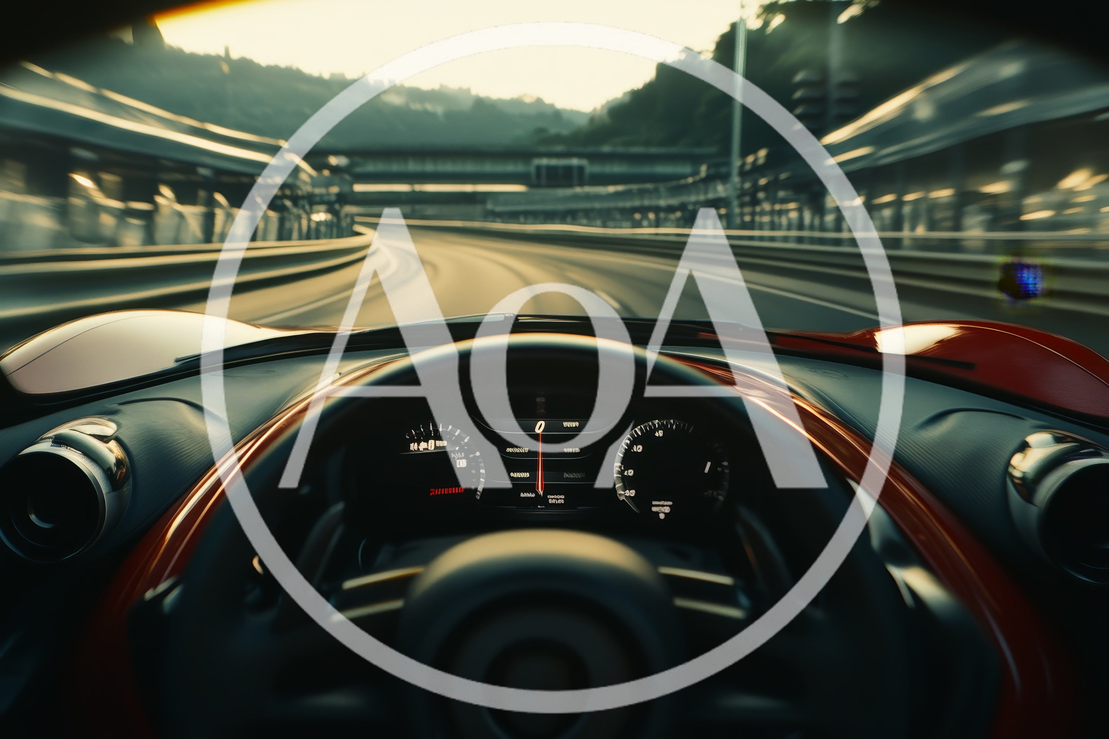 POV Driving A Sports Car On A Highway