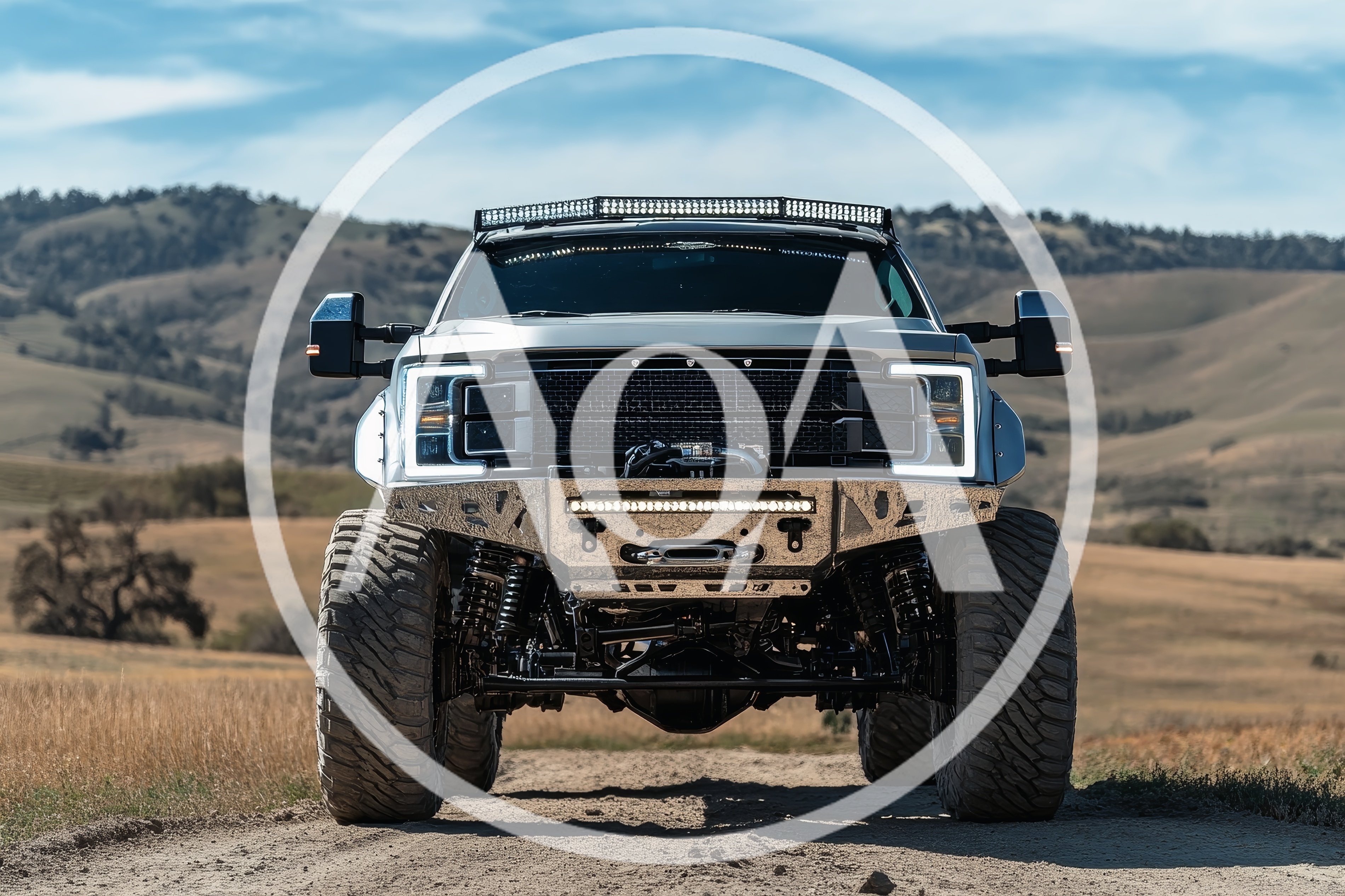 Custom Lifted Ford Super Duty Truck Off-Road