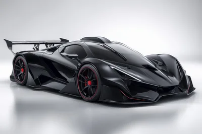Black Apollo Intensa Emozione Hypercar Studio Shot