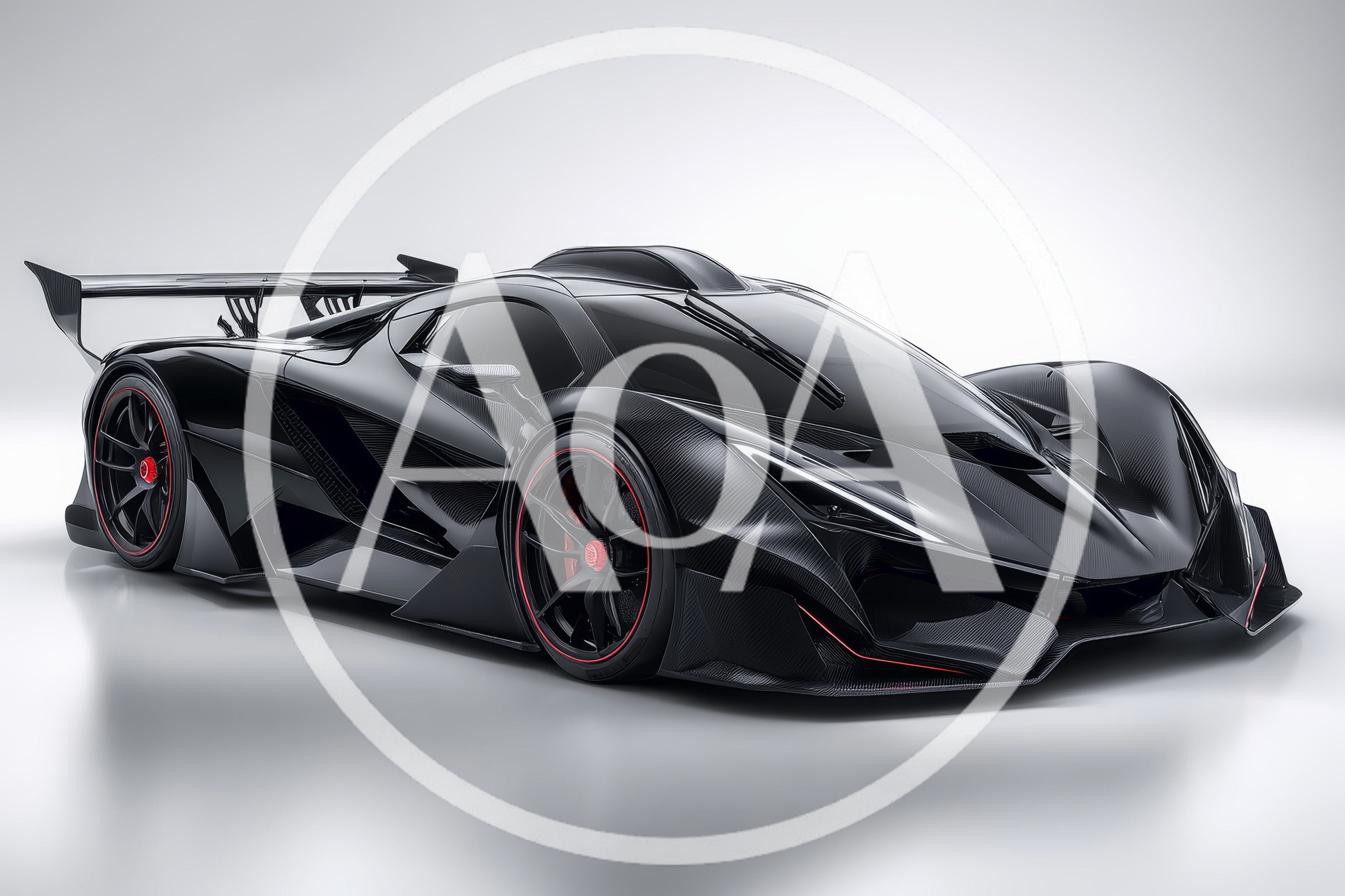 Black Apollo Intensa Emozione Hypercar Studio Shot