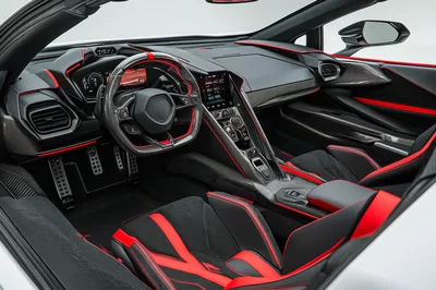 Modern Luxury Sports Car Interior Cockpit