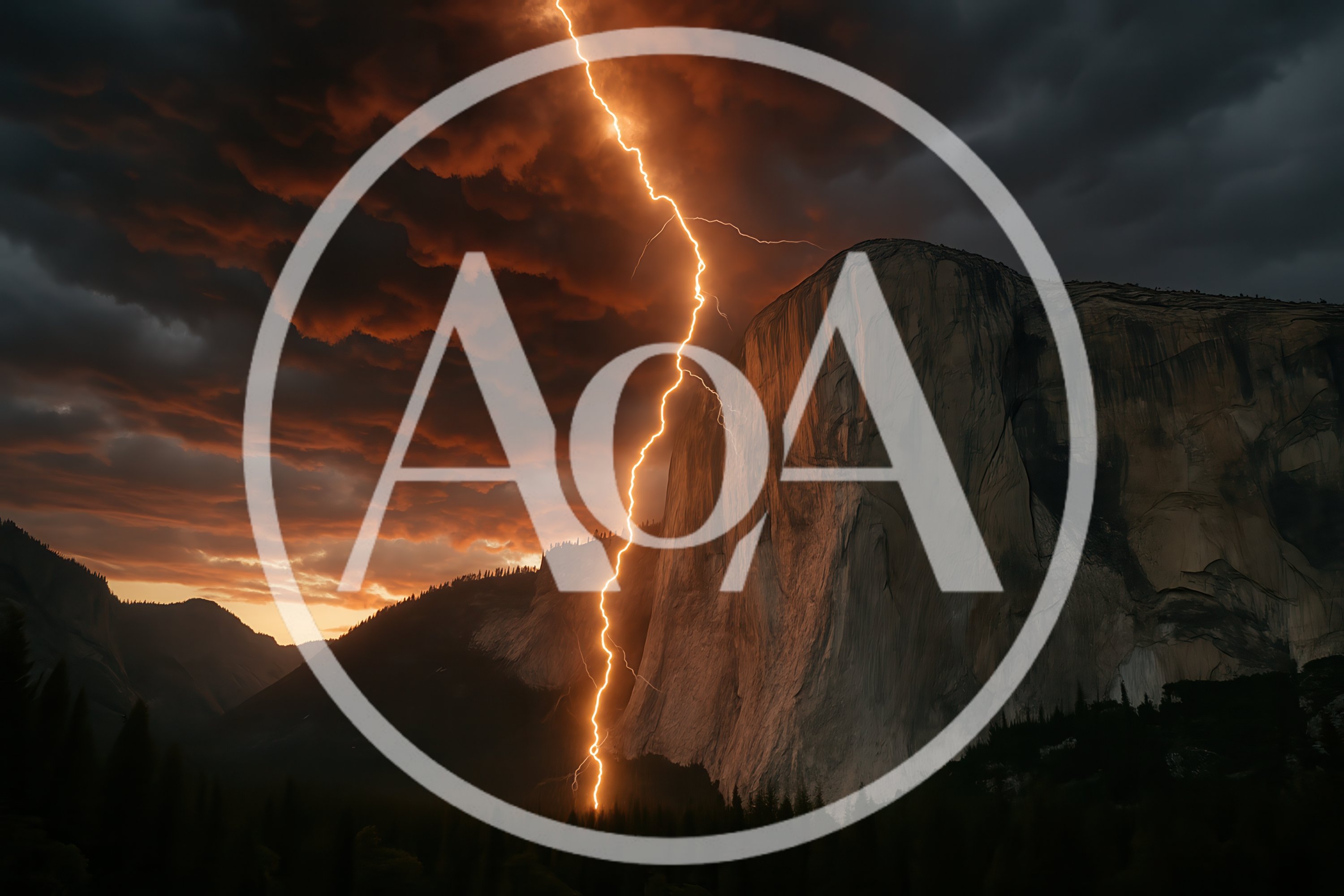 Lightning Strike Over El Capitan In Yosemite National Park