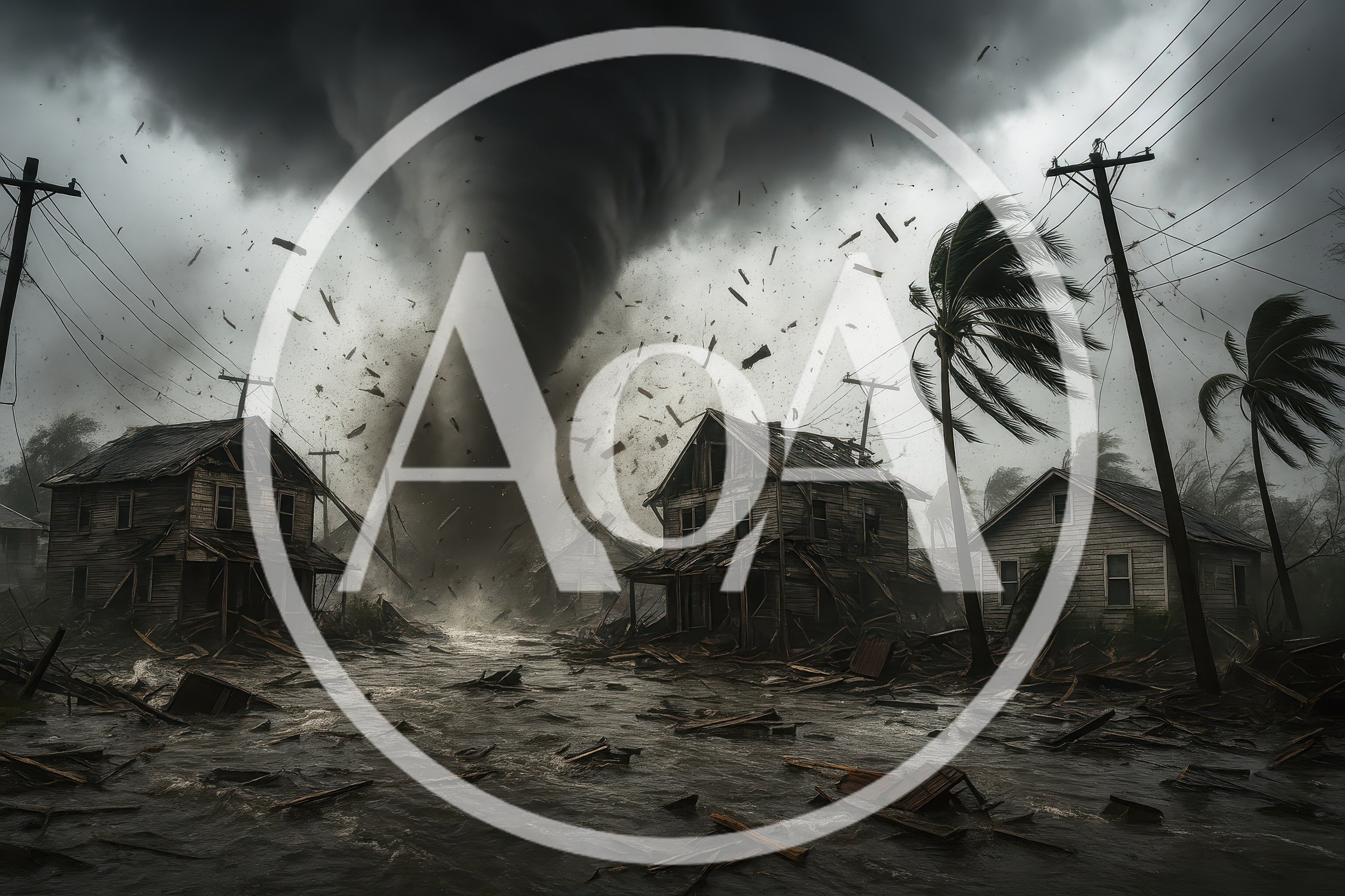 Destructive Tornado Striking A Residential Neighborhood