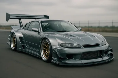 Modified Nissan Silvia S14 Sports Car