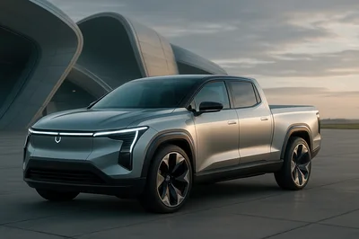 Modern Electric Pickup Truck Concept Exterior