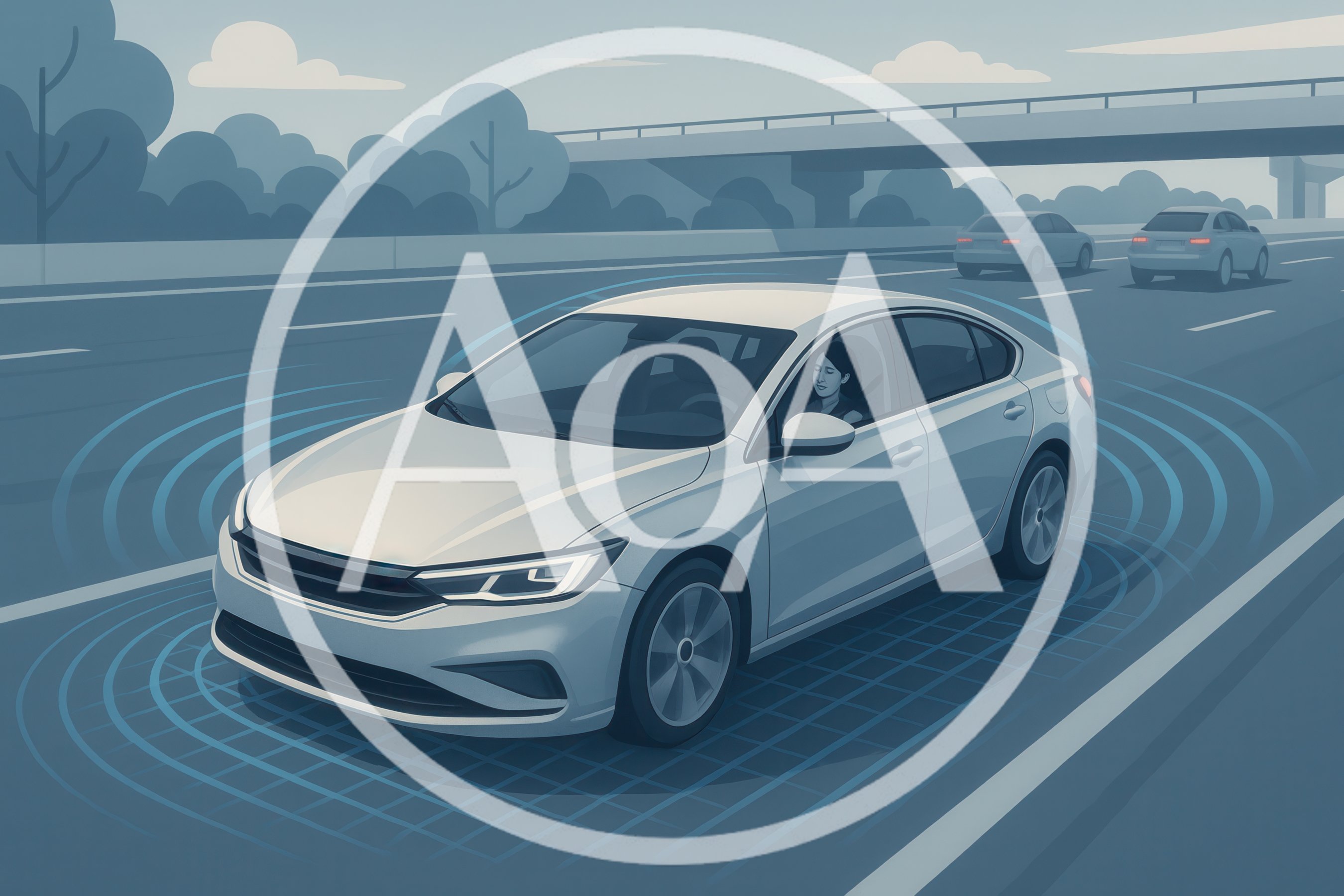 Autonomous Self Driving Car On Highway