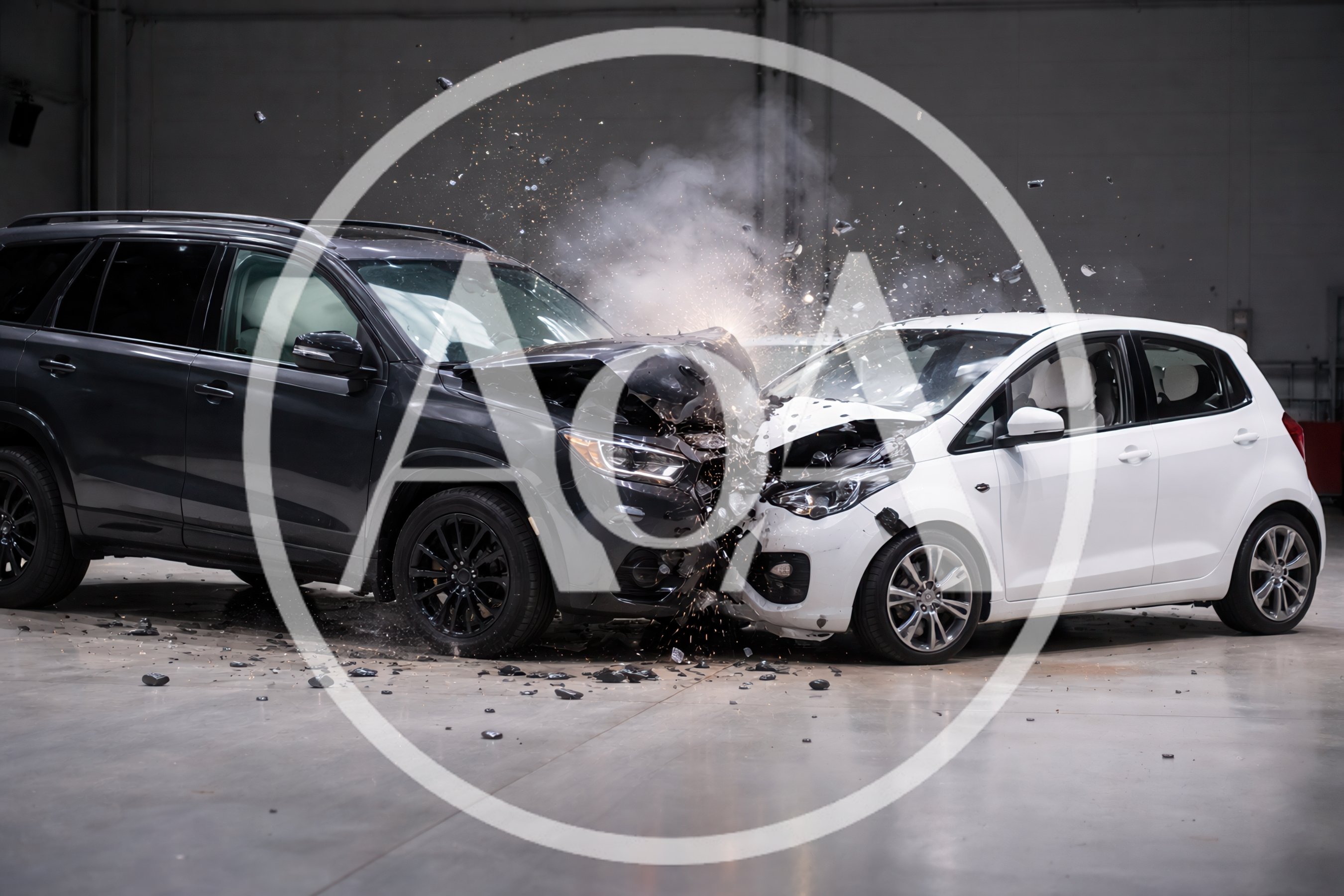 Frontal Crash Test Of Two Vehicles