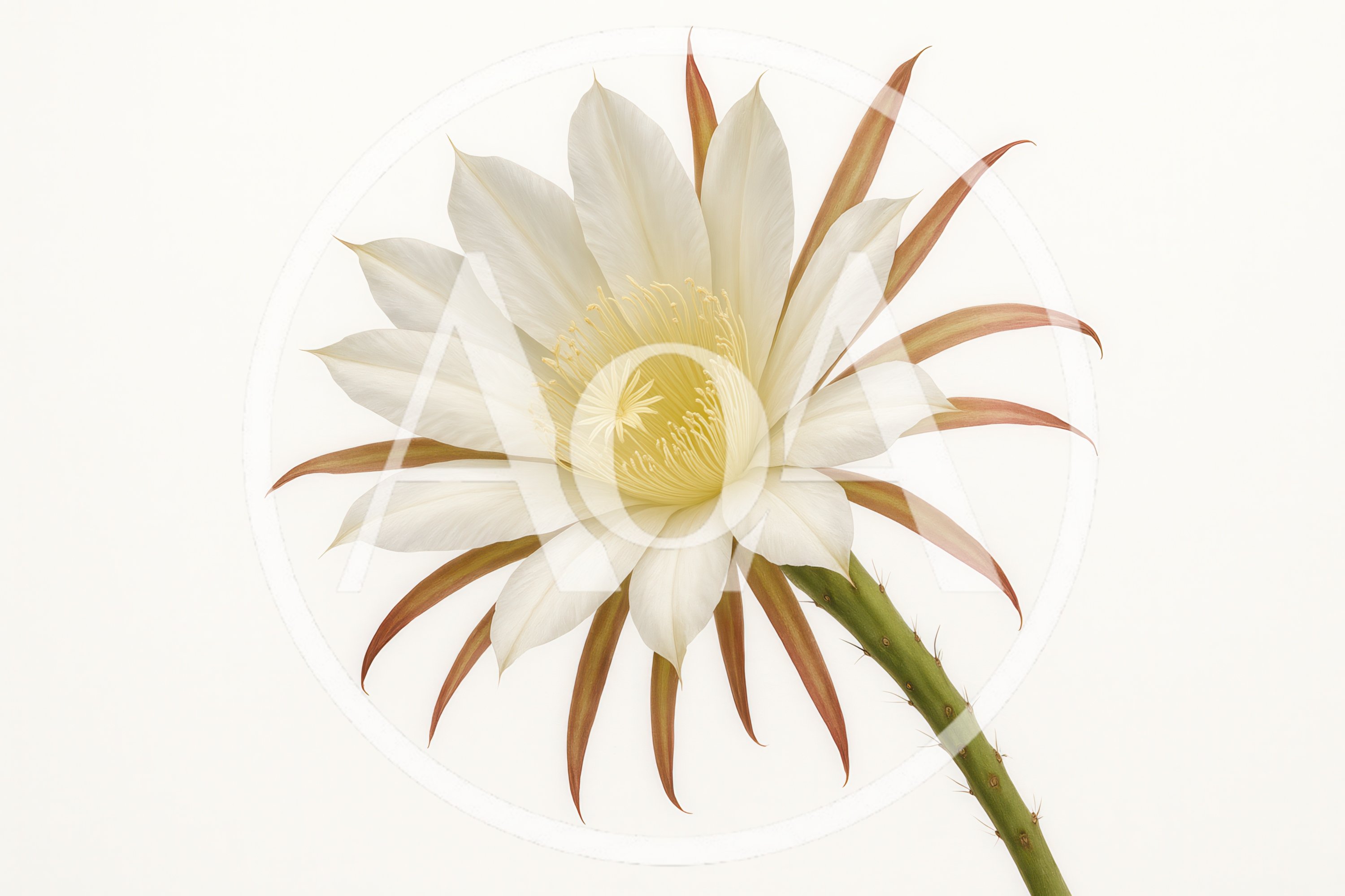 Blooming Night Blooming Cereus Cactus Flower