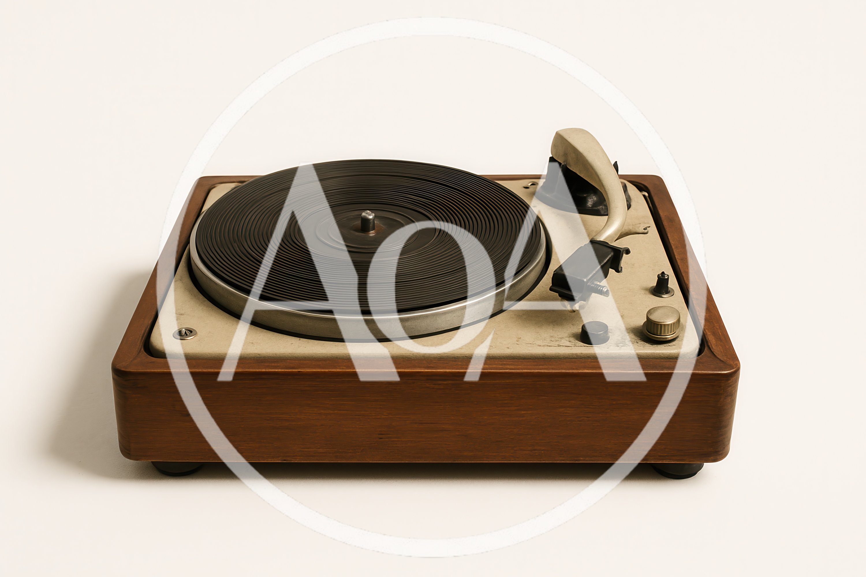 Vintage Wooden Turntable Record Player